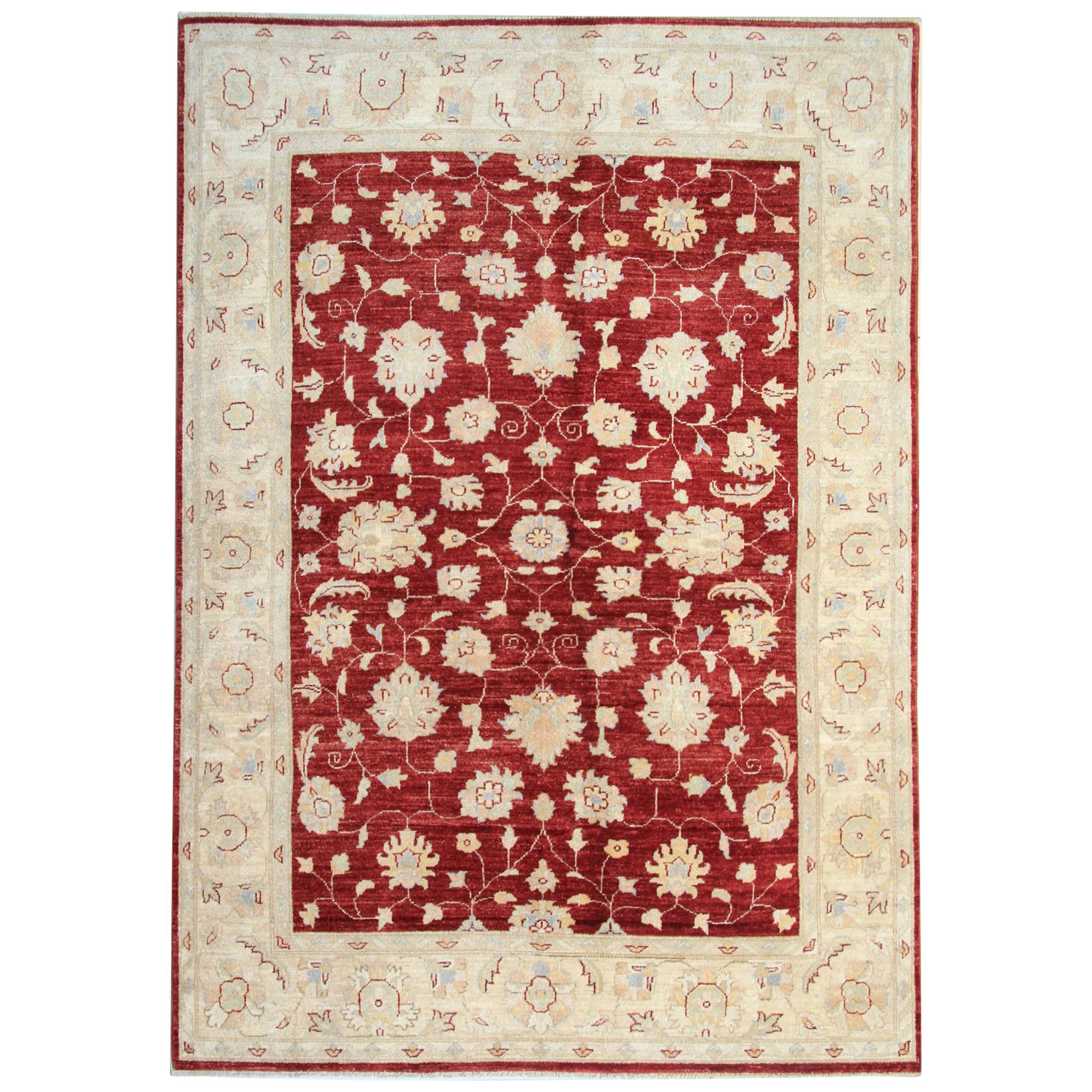 Red Oriental Rugs, Turkman Design Carpet Living Room Rug For Sale at
