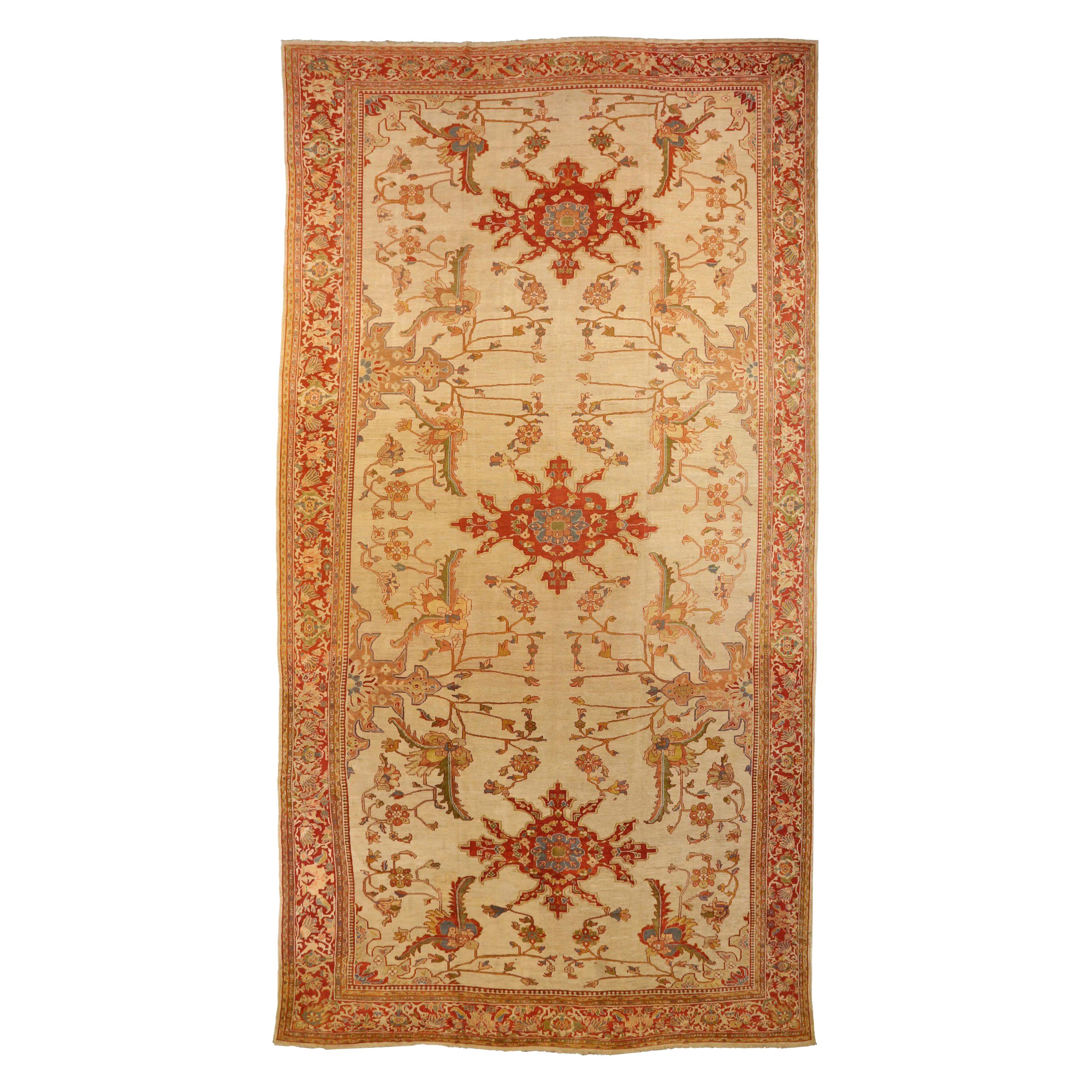Persian Sultanabad Area Rugs Circa 1880 - 11202 For Sale