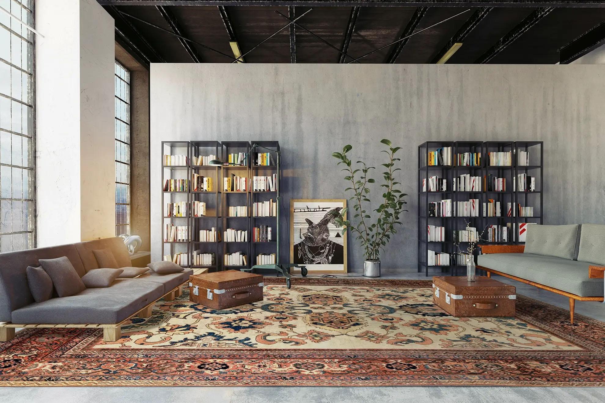 Timeless Grandeur: An Authentic Persian Sultanabad Wool Area Rug
Immerse your living space in the profound elegance and rich heritage of this magnificent Persian Sultanabad area rug. A testament to centuries of weaving artistry, this traditional