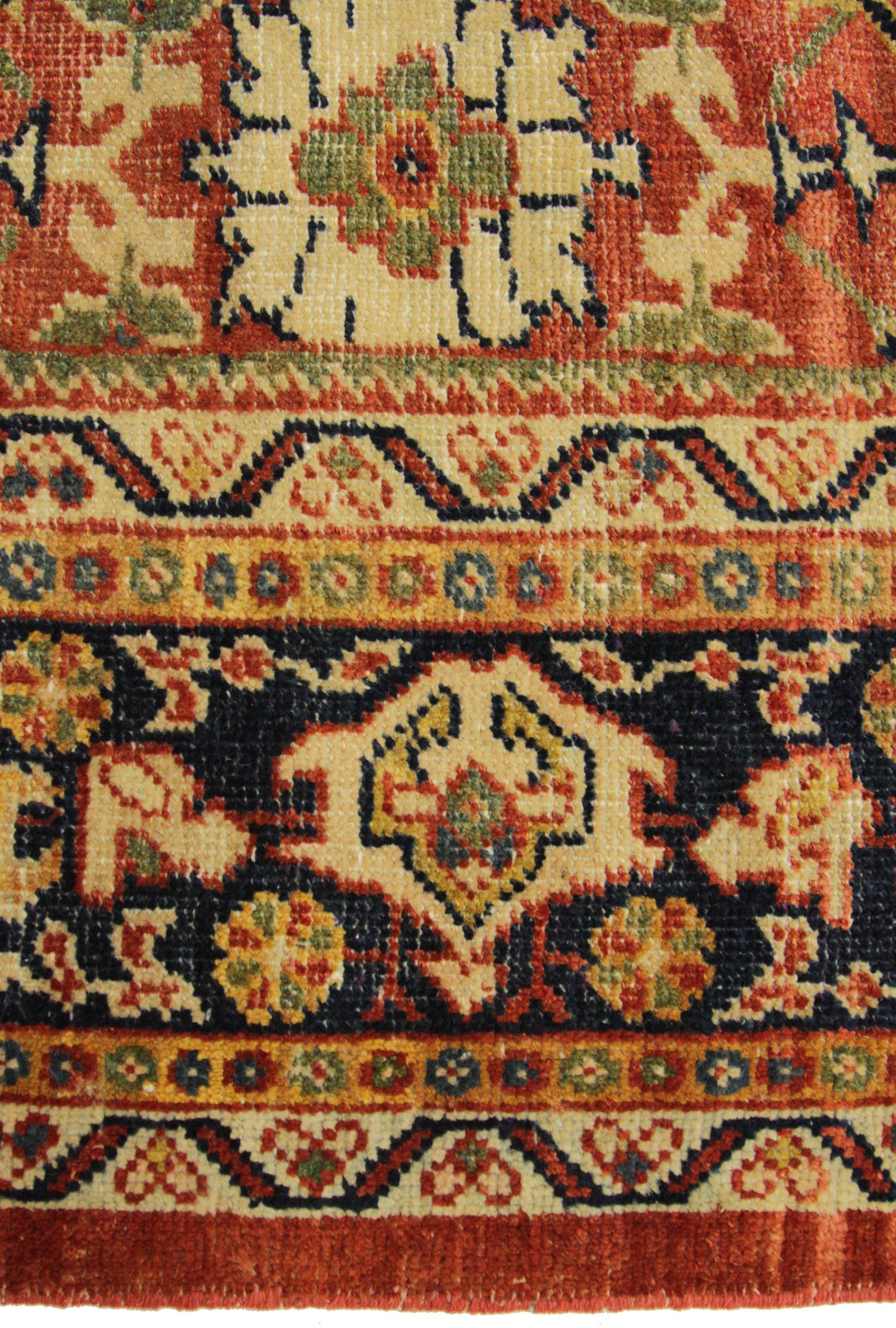 Persische Sultanabad-Teppiche Circa 1880 - Wolle Blau Elfenbein Rot Design - 75465 im Zustand „Hervorragend“ im Angebot in Dallas, TX