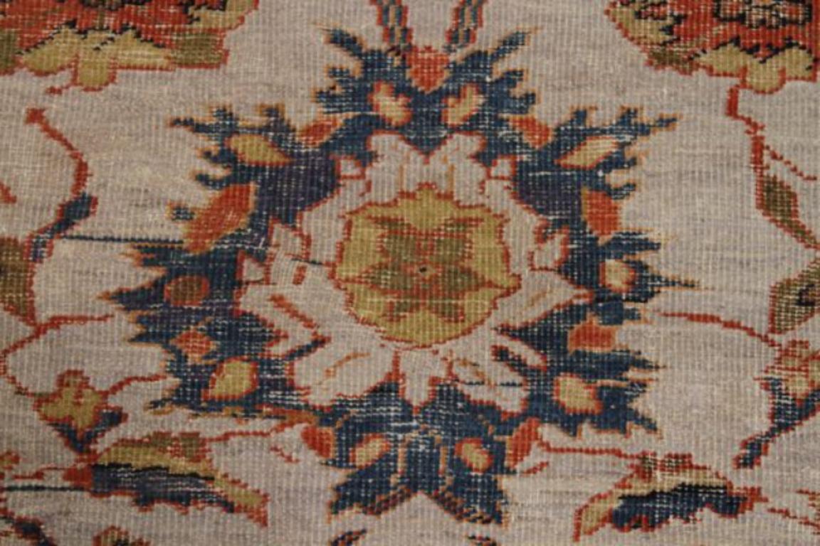 Persische Sultanabad-Teppiche Circa 1880 - Wolle Blau Elfenbein Rot Design - 91756 im Zustand „Hervorragend“ im Angebot in Dallas, TX