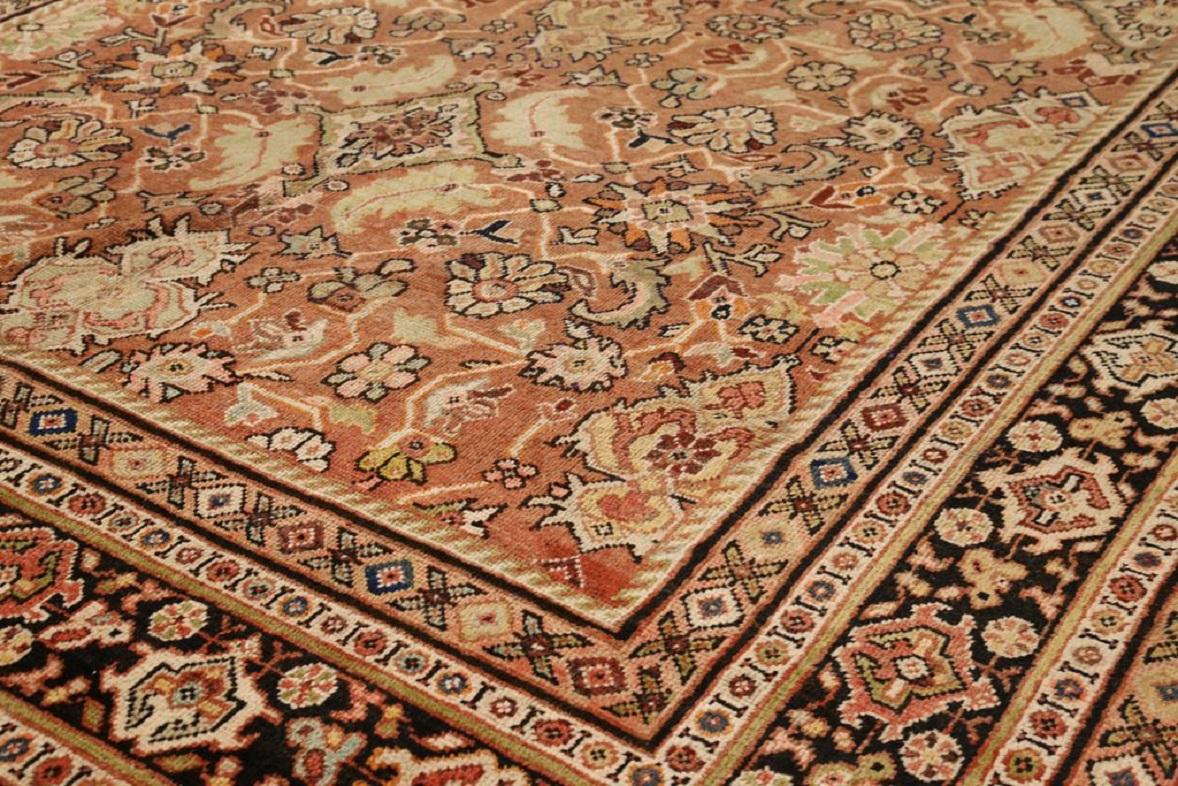 Persische Sultanabad Teppiche - Wolle Braun Elfenbein Rot 71045 (Asiatisch) im Angebot