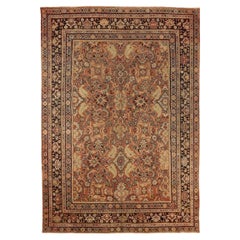 Persische Sultanabad Teppiche - Wolle Braun Elfenbein Rot 71045