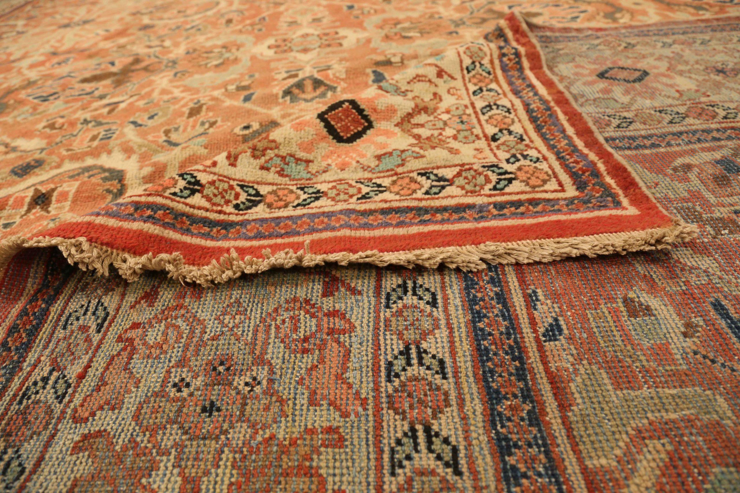 Persische Sultanabad Teppiche - Wolle Braun Grün Elfenbein Rot 72814 im Zustand „Hervorragend“ im Angebot in Dallas, TX
