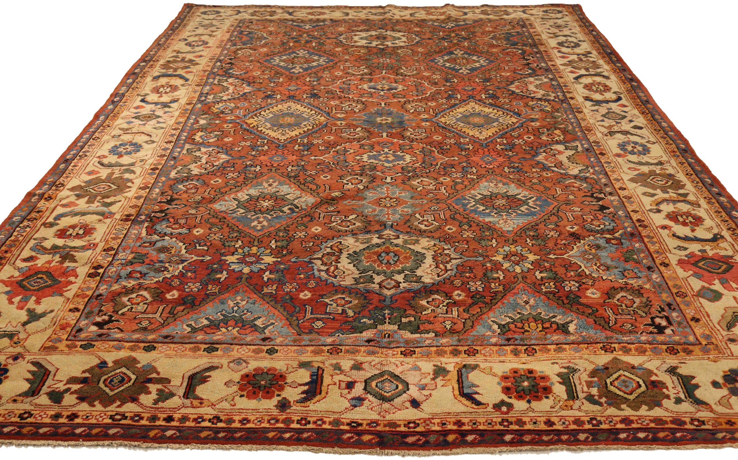 Discover the elegance of Persian Sultanabad featuring Area Rugs in Circa 1880. Designed with Wool and GreenIvoryRed, this exclusive design is perfect for enhancing your space.