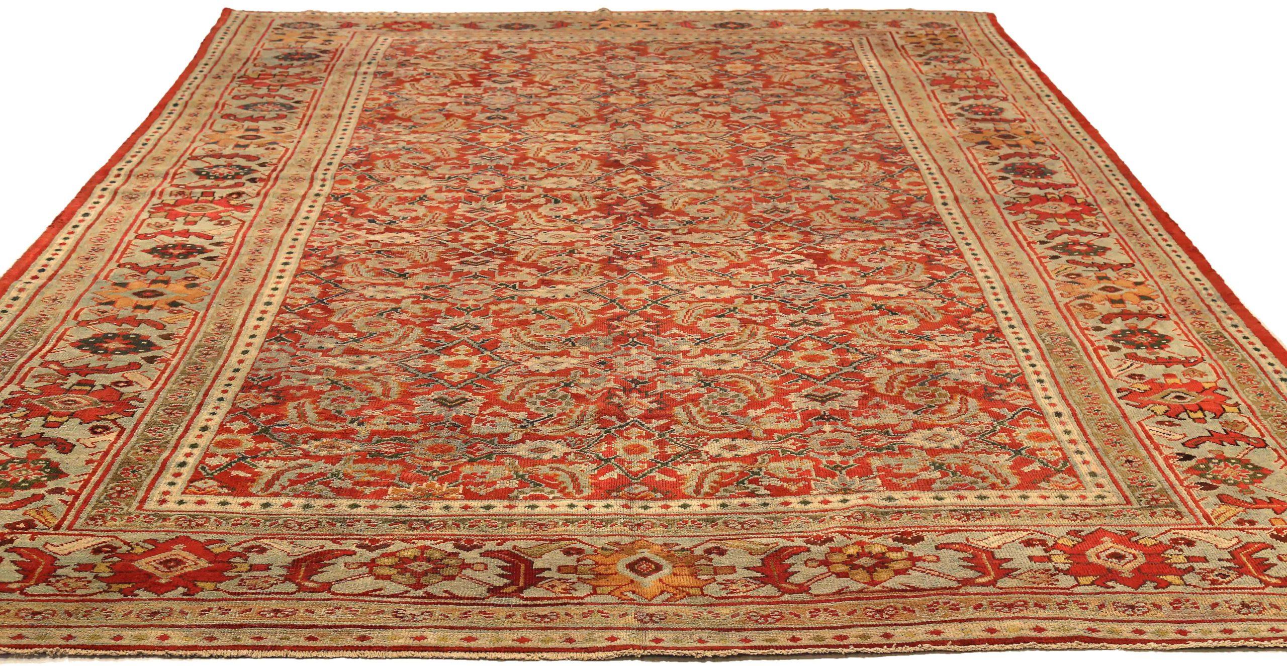 Descubre la elegancia de las alfombras persas Sultanabad Rugs de Circa 1880. Diseñado con lana y rojo marfil, este diseño exclusivo es perfecto para realzar tu espacio.