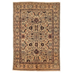 Tappeti persiani Sultanabad Rugs Circa 1910 - Lana Nero Avorio Rosa 72422