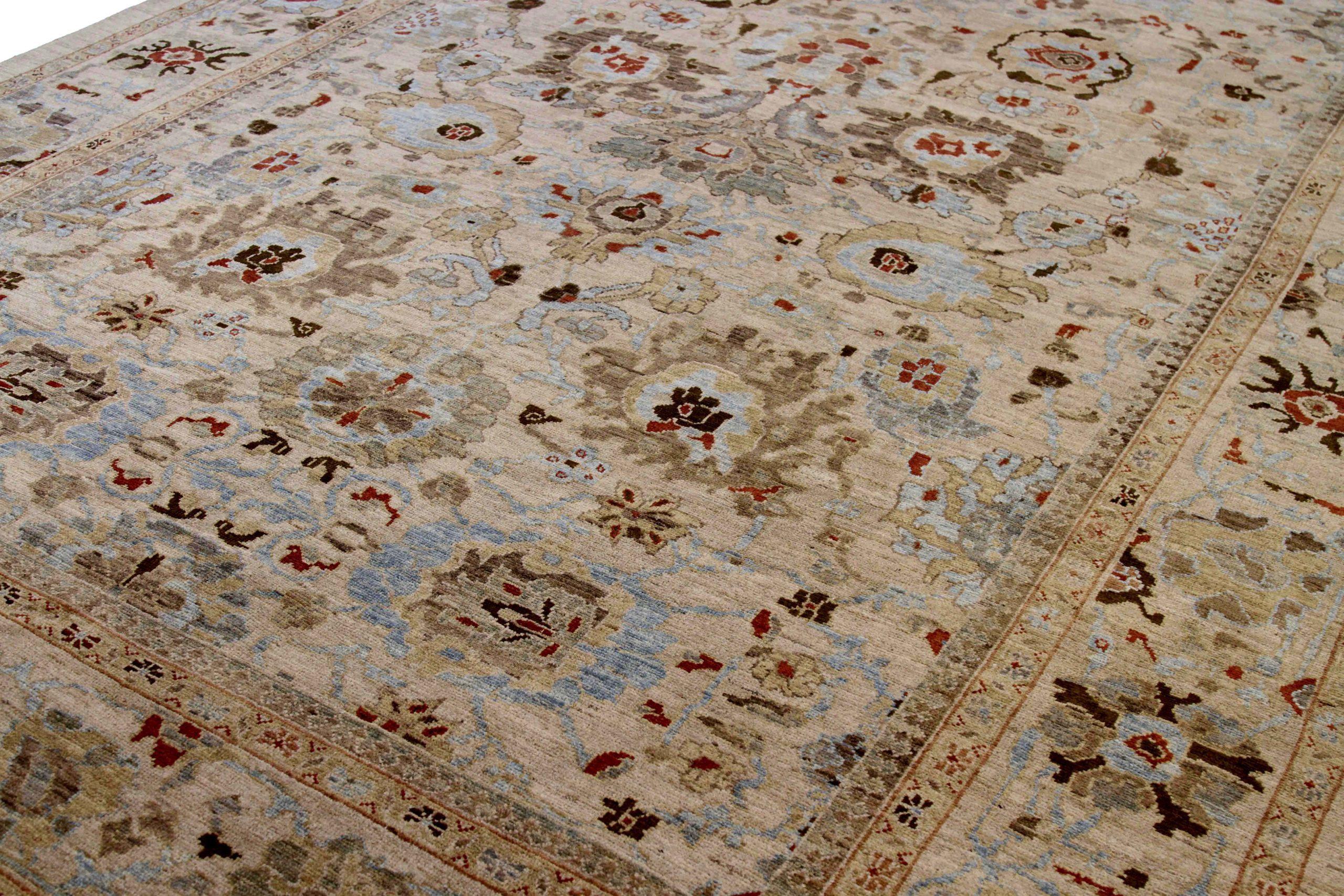 Asiatique Tapis persans de Sultanabad vers 1990 - 53281 en vente