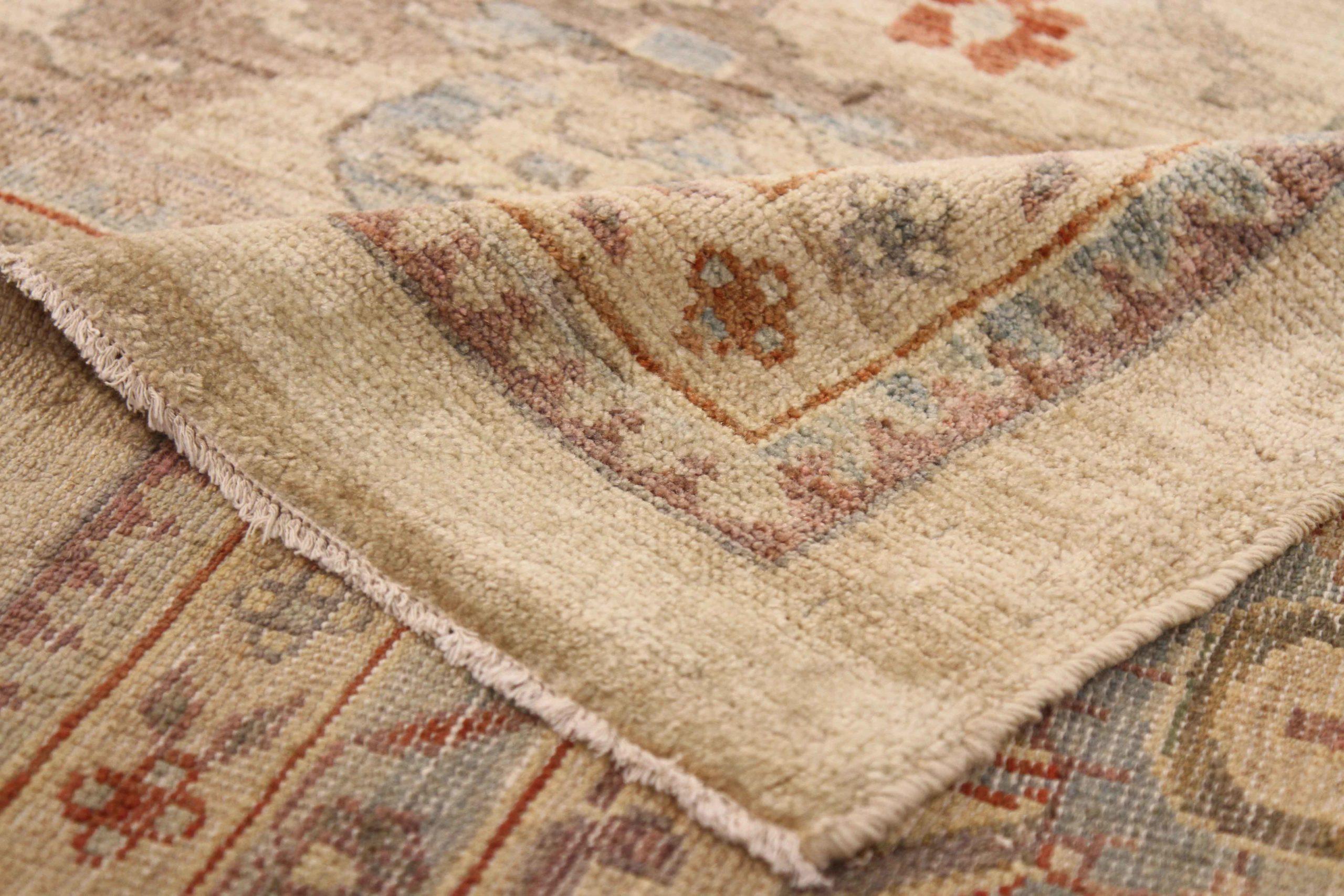 Tapis persans de Sultanabad vers 1990 - 53449 Excellent état - En vente à Dallas, TX
