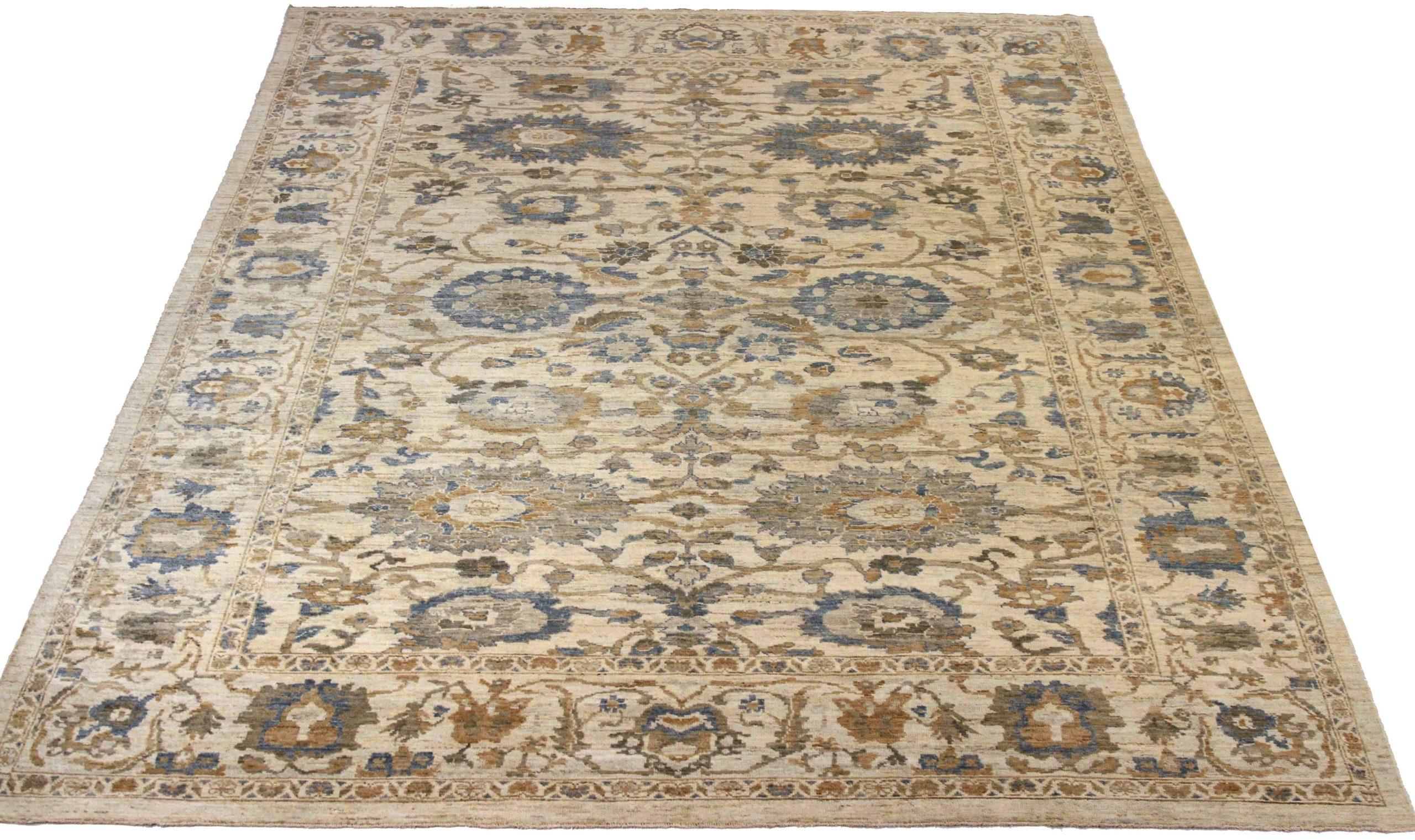 Entdecken Sie die Eleganz der persischen Sultanabad Teppiche von CIRCA 1990. Dieses exklusive Design, das mit viel Liebe zum Detail entworfen wurde, ist perfekt, um Ihren Raum zu verschönern.