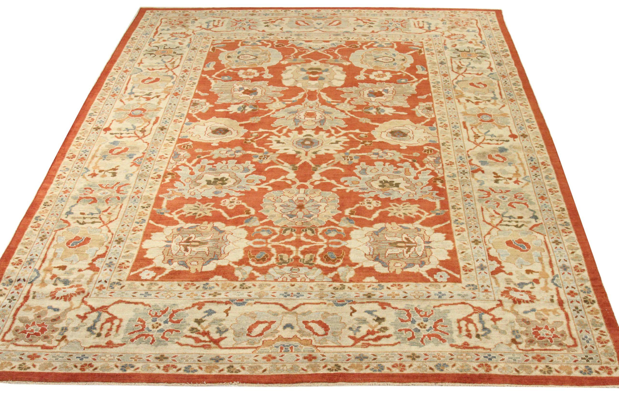 Entdecken Sie die Eleganz der persischen Sultanabad Teppiche von CIRCA 1990. Dieses exklusive Design, das mit viel Liebe zum Detail entworfen wurde, ist perfekt, um Ihren Raum zu verschönern.