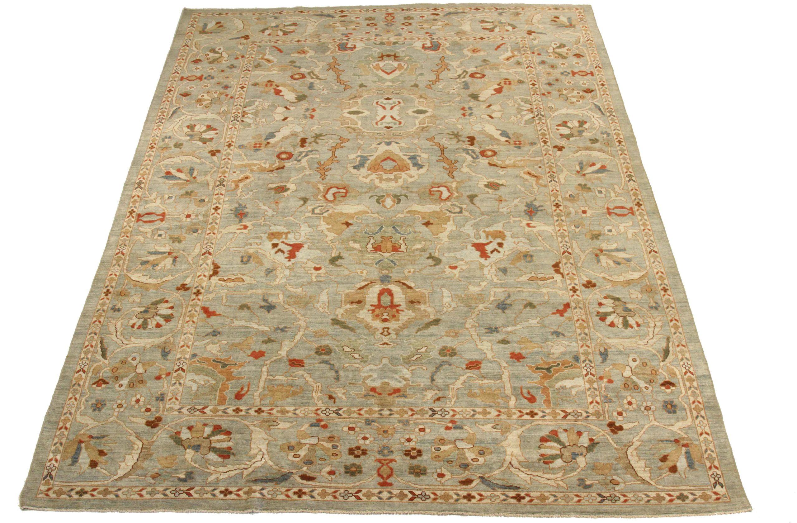 Entdecken Sie die Eleganz der persischen Sultanabad Teppiche von CIRCA 1990. Dieses exklusive Design, das mit viel Liebe zum Detail entworfen wurde, ist perfekt, um Ihren Raum zu verschönern.