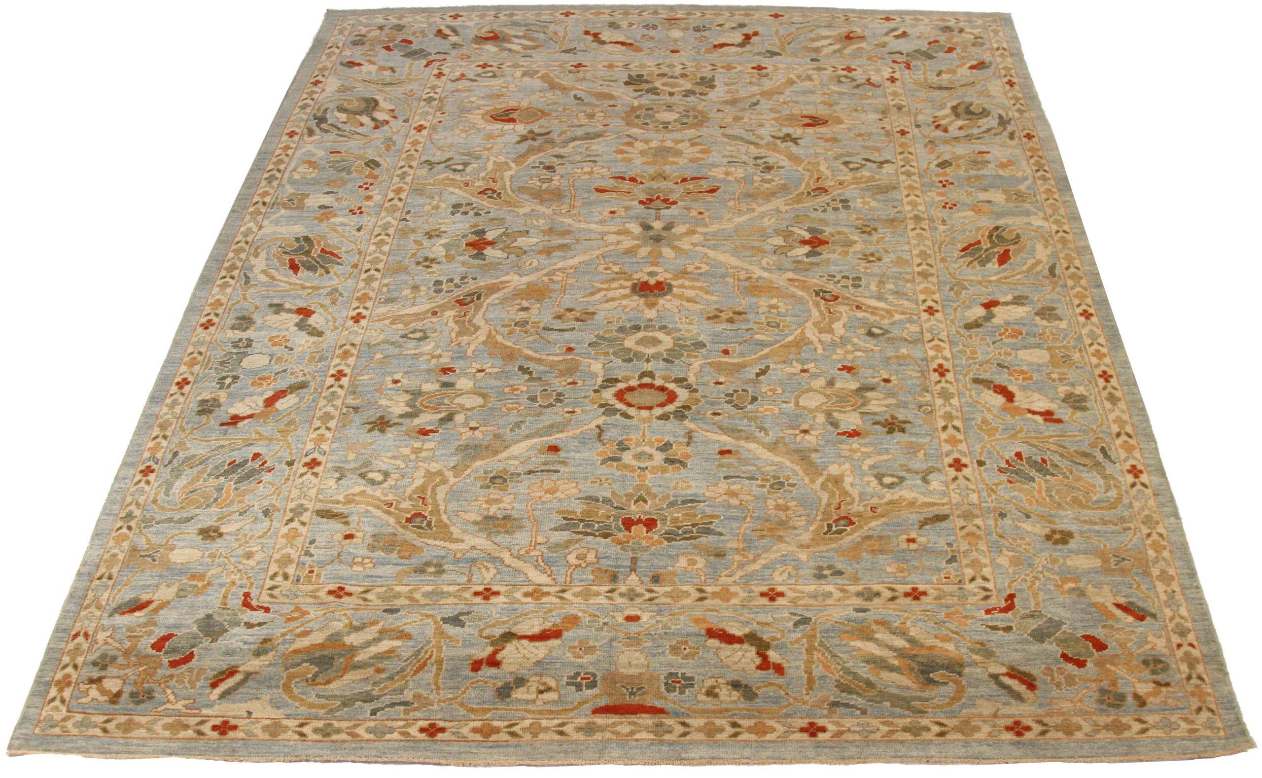 Découvrez l'élégance des tapis persans Sultanabad de Circa 1990. Conçu avec une attention méticuleuse aux détails, ce design exclusif est parfait pour mettre en valeur votre espace.