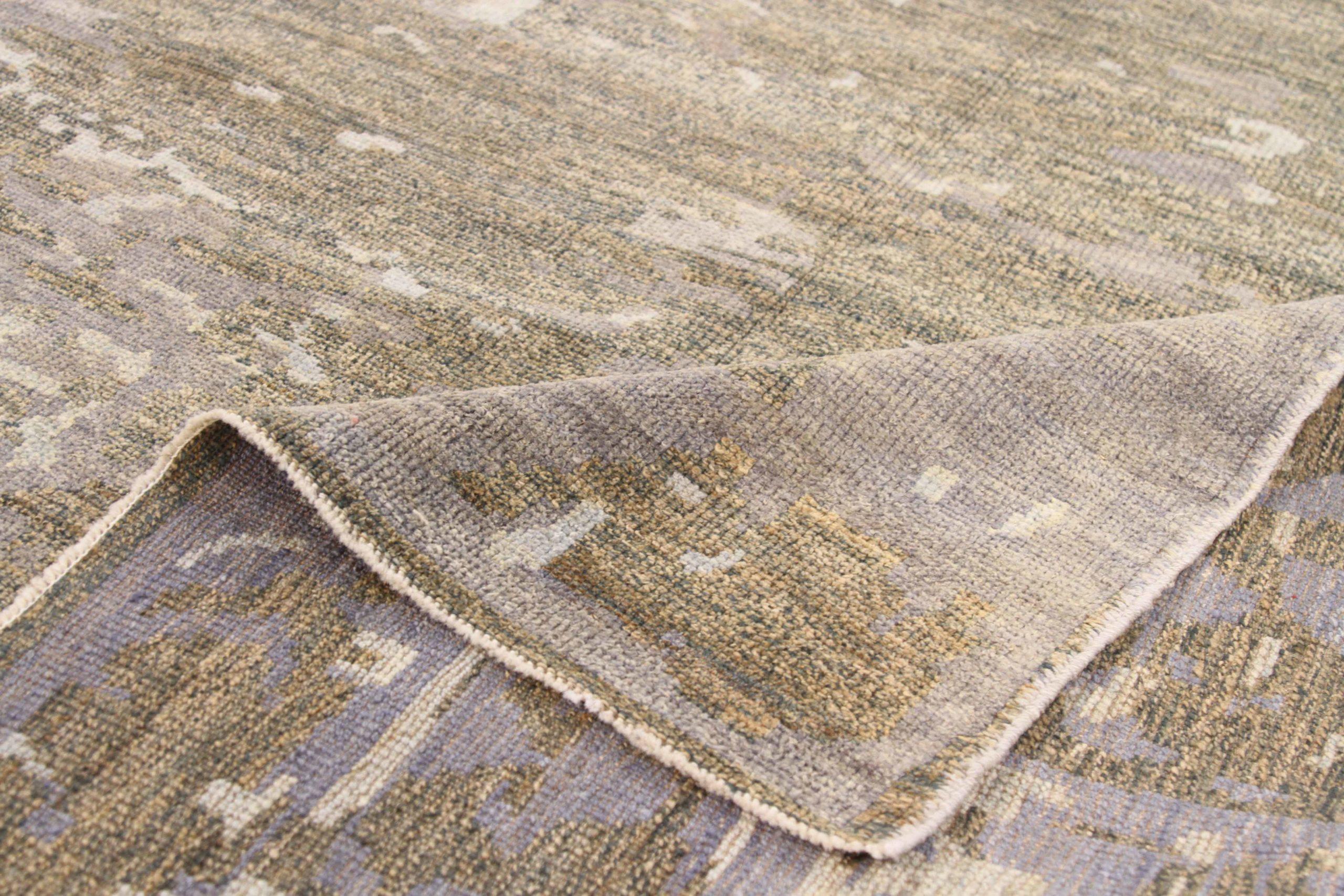 Persian Sultanabad Area Rugs Circa 1990 - 68632 In Excellent Condition For Sale In Dallas, TX