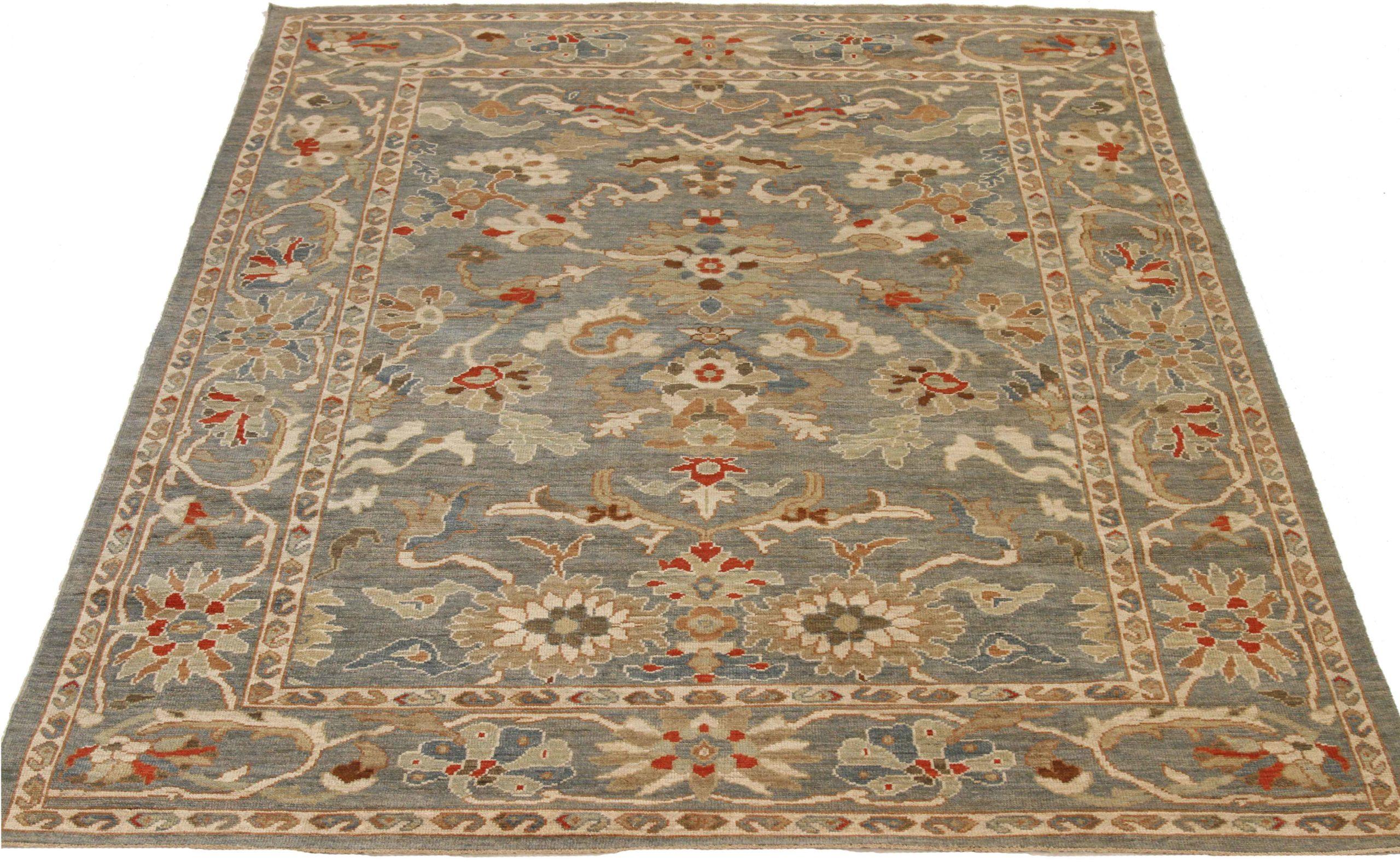 Entdecken Sie die Eleganz der persischen Sultanabad Teppiche von CIRCA 1990. Dieses exklusive Design, das mit viel Liebe zum Detail entworfen wurde, ist perfekt, um Ihren Raum zu verschönern.