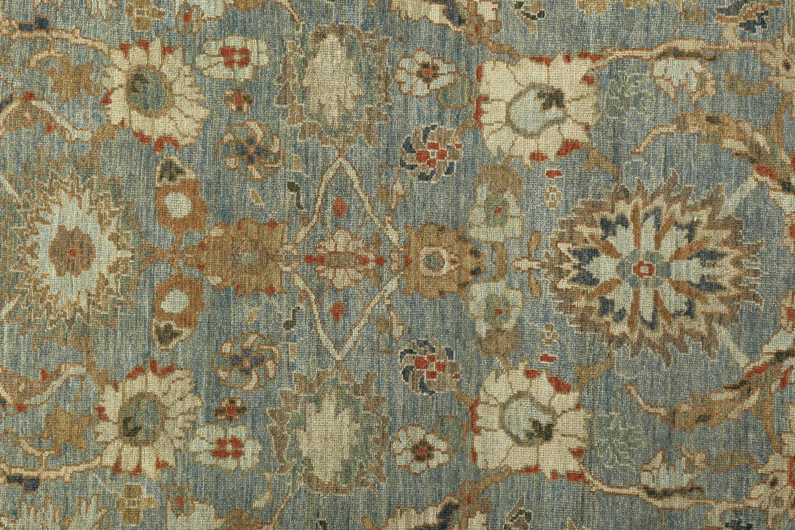 Persische Sultanabad Teppiche Circa 1990 - Wolle Braun Grau Elfenbein Design - 89125 im Zustand „Hervorragend“ im Angebot in Dallas, TX