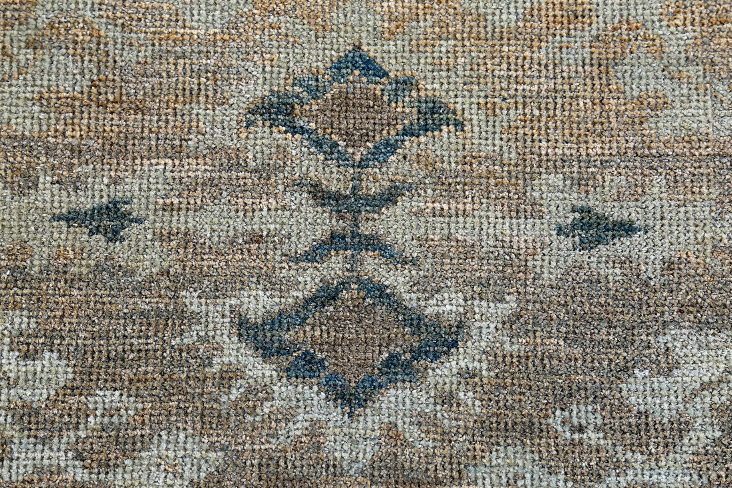 Persische Sultanabad Teppiche Circa 1990 - Wolle Braun Elfenbein Design - 89374 (20. Jahrhundert) im Angebot