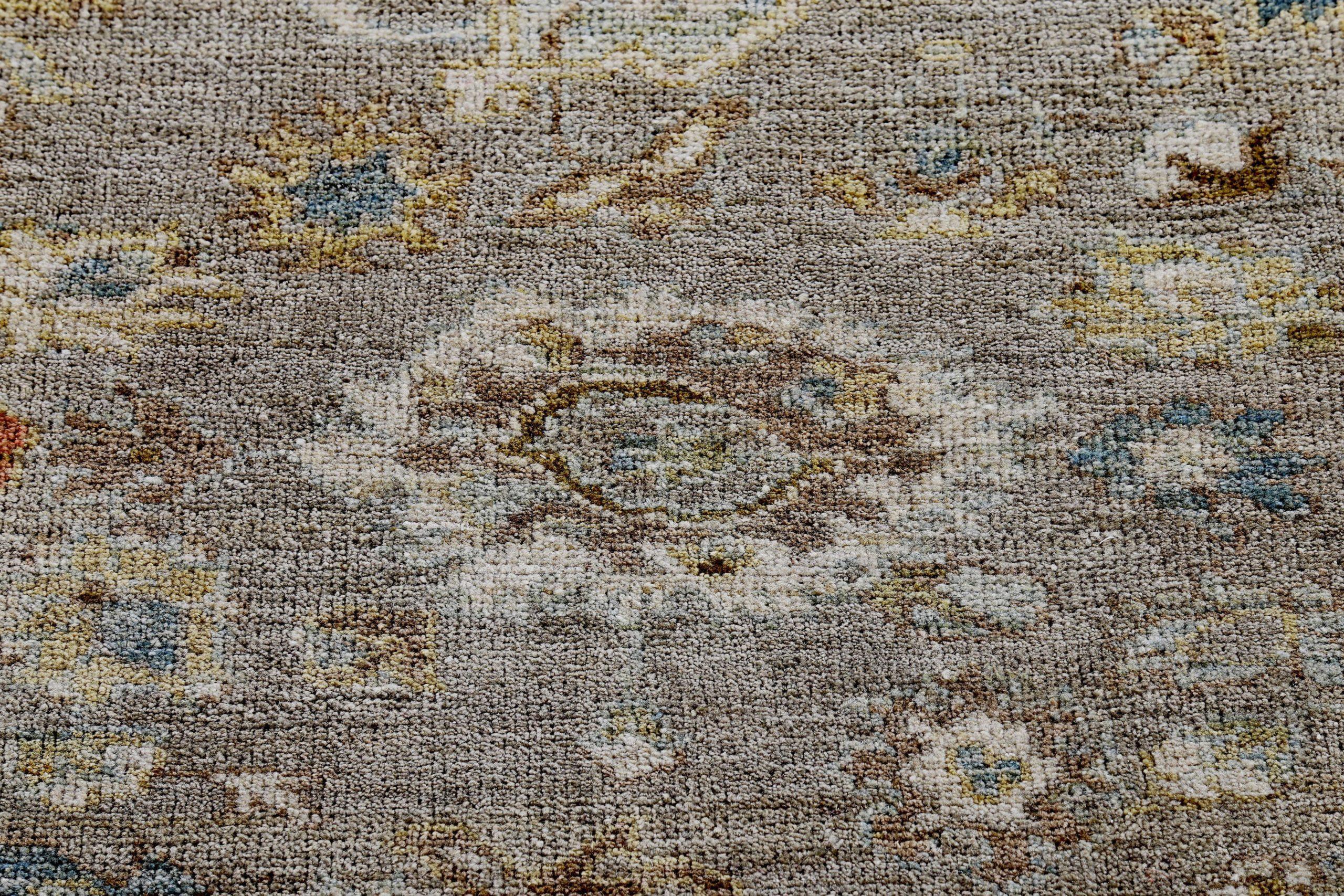 Persische Sultanabad-Teppiche Circa 1990 - Wolle Elfenbein Taupe Design - 89246 im Zustand „Hervorragend“ im Angebot in Dallas, TX