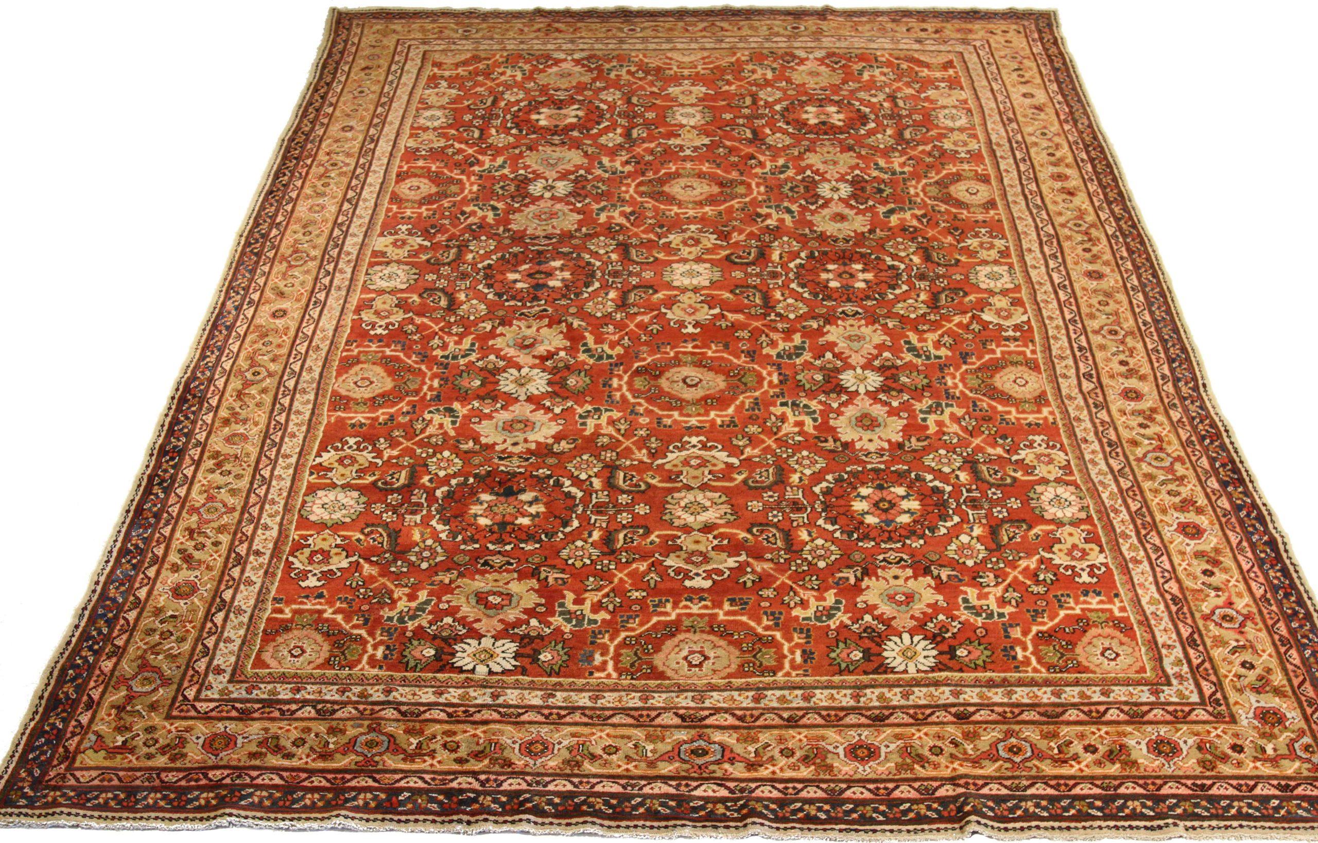 Entdecken Sie die Eleganz des persischen Sultanabad mit seinen Teppichen. Dieses exklusive Design, das mit viel Liebe zum Detail entworfen wurde, ist perfekt, um Ihren Raum zu verschönern.