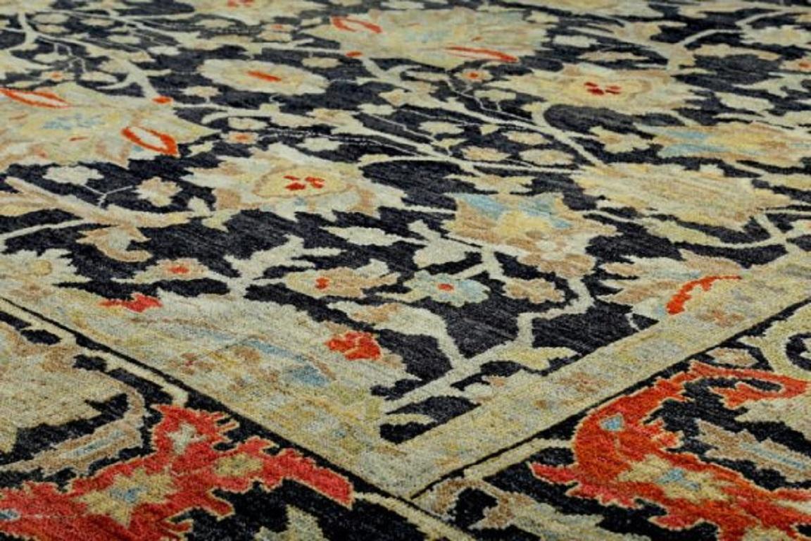 Tappeti persiani Sultanabad Rugs - Lana, Greene & Greene Rosso - 89108 In condizioni ottime in vendita a Dallas, TX