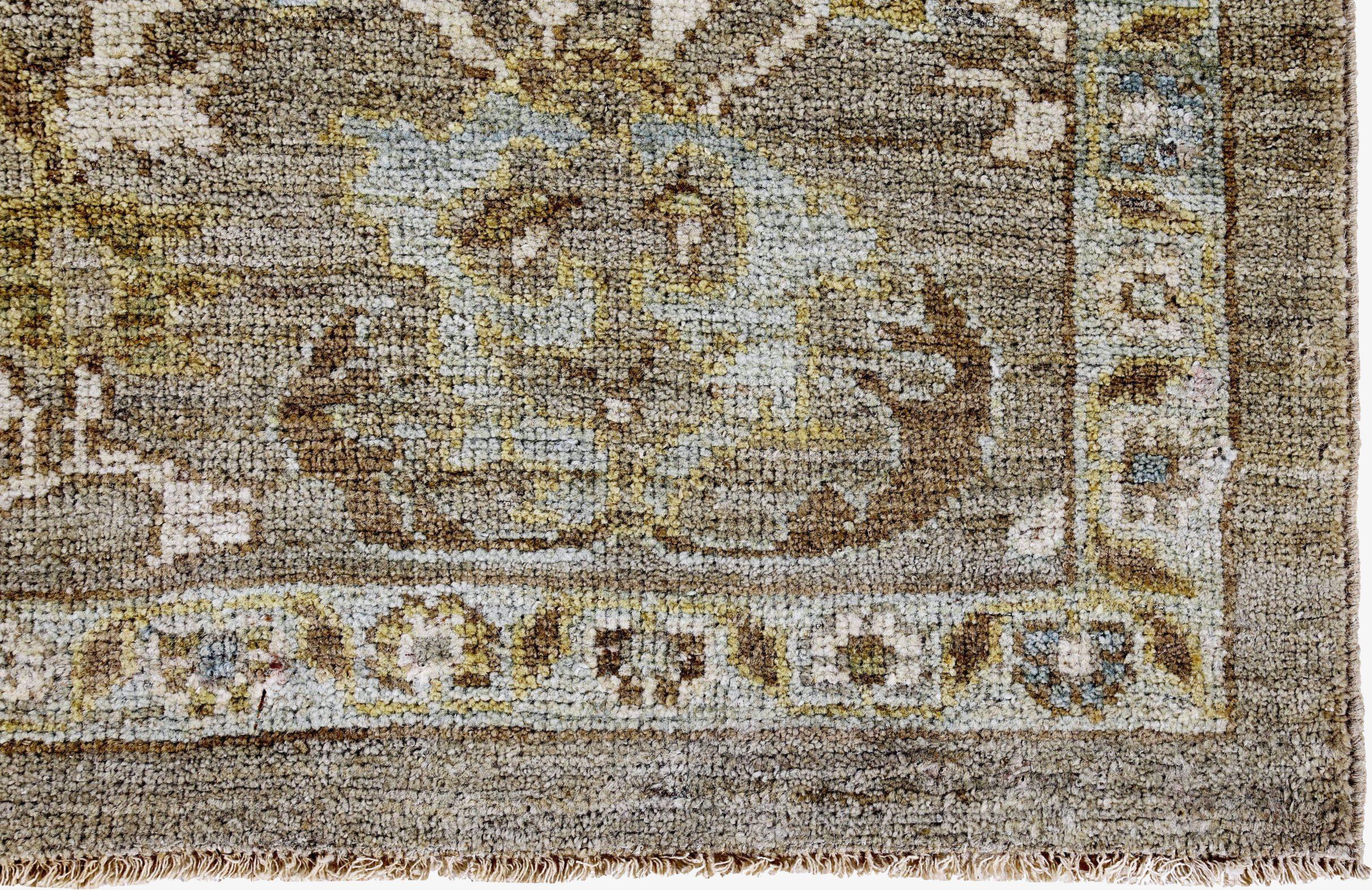 Alfombras Persas Sultanabad Rugs - Lana Azul Marfil Topo Diseño - 89261 Iraquí en venta