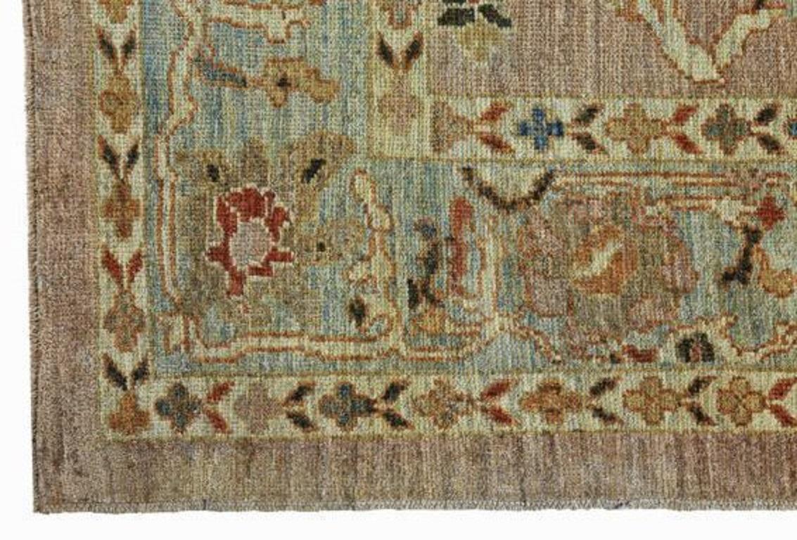 Persische Sultanabad-Teppiche aus Wolle in Blau und Rosa mit Design - 89272 im Zustand „Hervorragend“ im Angebot in Dallas, TX