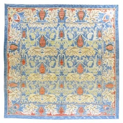 Persian Sultanabad Area Rugs - Wool Blue Red Yellow Design - 88239