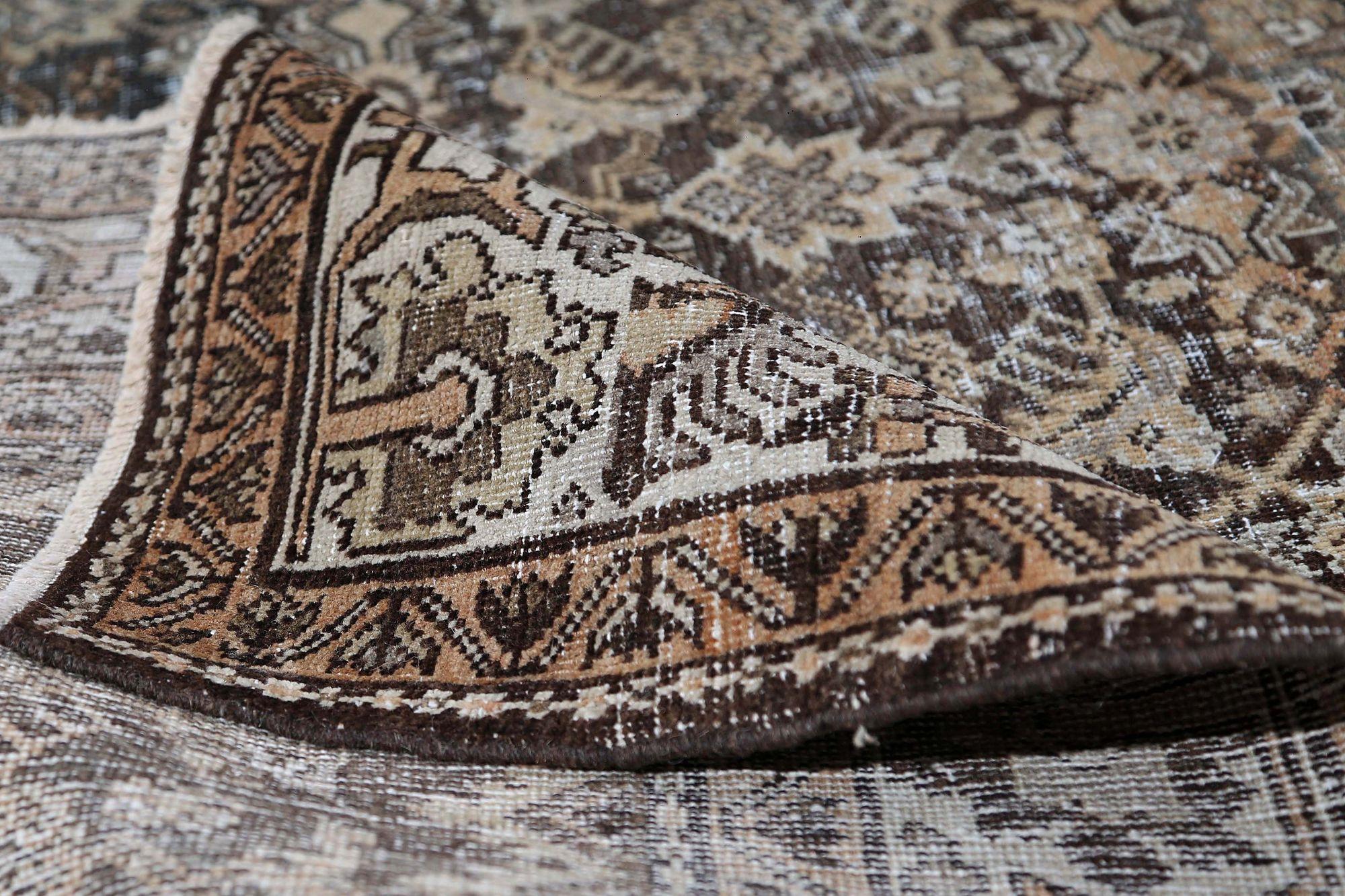 Iracheno Tappeti persiani Sultanabad Rugs - Design marrone in lana - 96774 in vendita