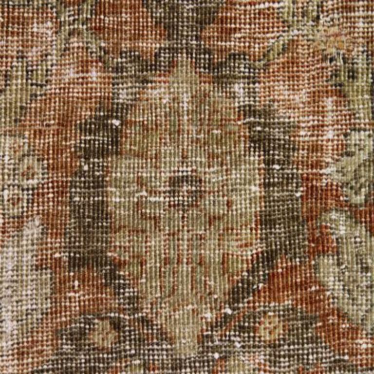 Tappeti persiani Sultanabad Rugs - Lana Marrone Rosso Design - 89720 In condizioni ottime in vendita a Dallas, TX