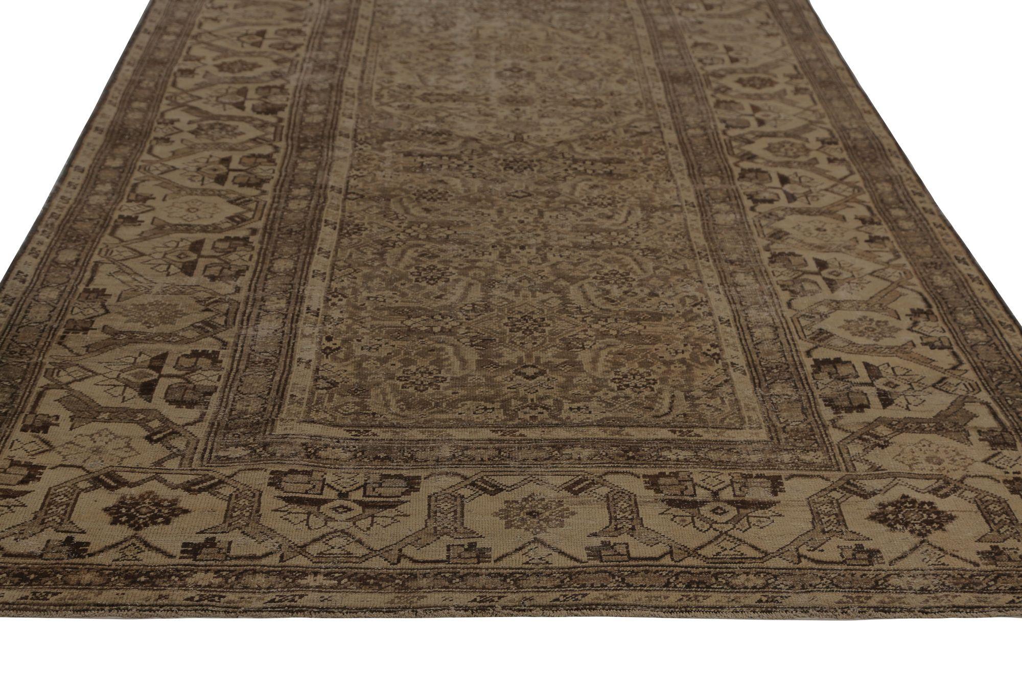 Iracheno Tappeti persiani Sultanabad Rugs - Lana Marrone Taupe Design - 96838 in vendita