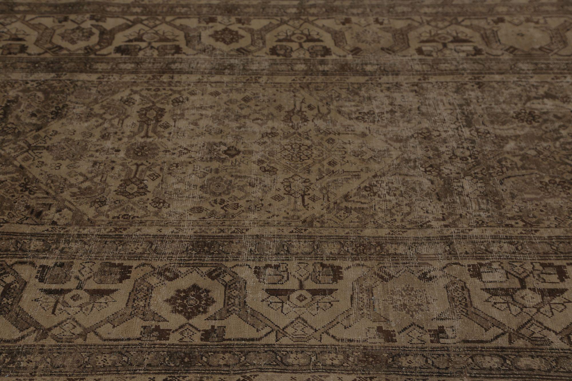 Tappeti persiani Sultanabad Rugs - Lana Marrone Taupe Design - 96838 In condizioni ottime in vendita a Dallas, TX