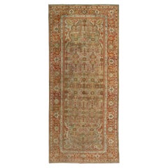 Persian Sultanabad Area Rugs - Wool Green Ivory Red Design - 89665