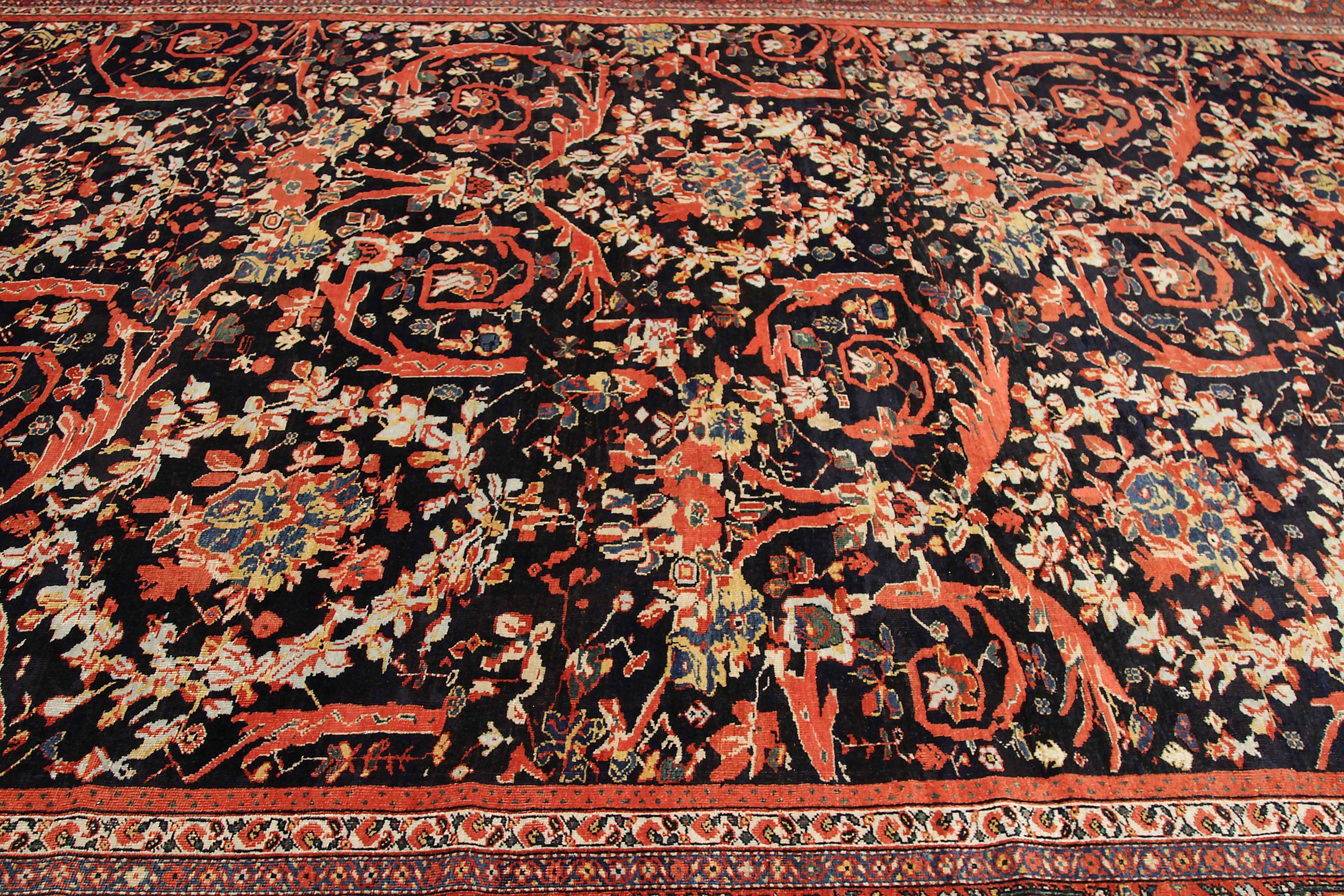 Alfombras Persas Sultanabad Rugs - Lana Marfil Azul Marino Rojo - 92134 Anudado a mano en venta