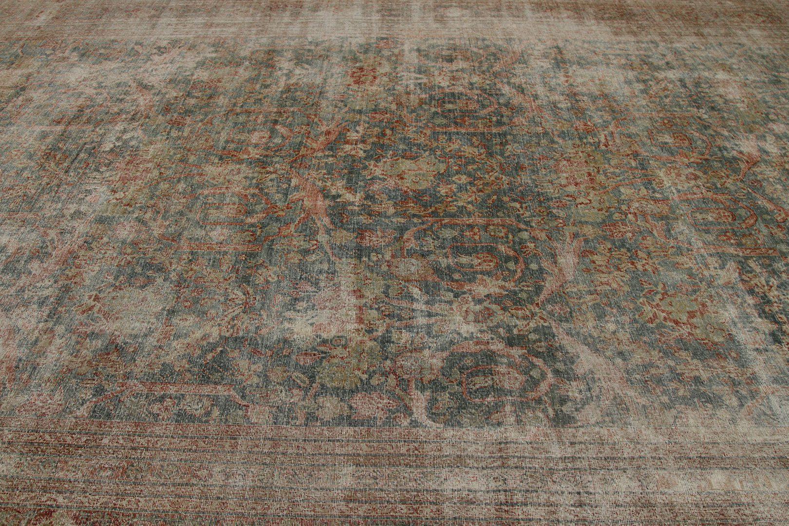 Iracheno Tappeti persiani Sultanabad Rugs - Lana Avorio Blu Navy Rosso - 92610 in vendita