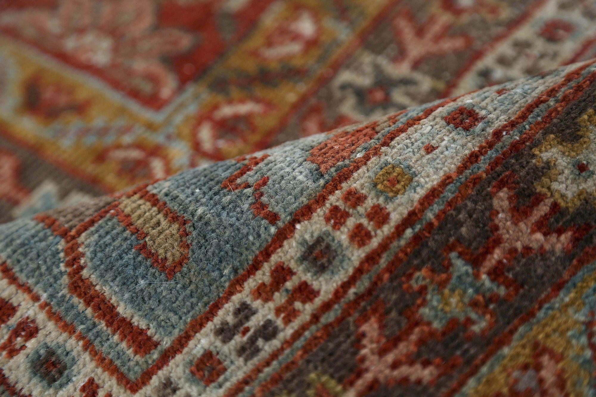 Persische Sultanabad-Teppiche aus Sultanabad – rotes Wolldesign – 96764 im Zustand „Hervorragend“ im Angebot in Dallas, TX