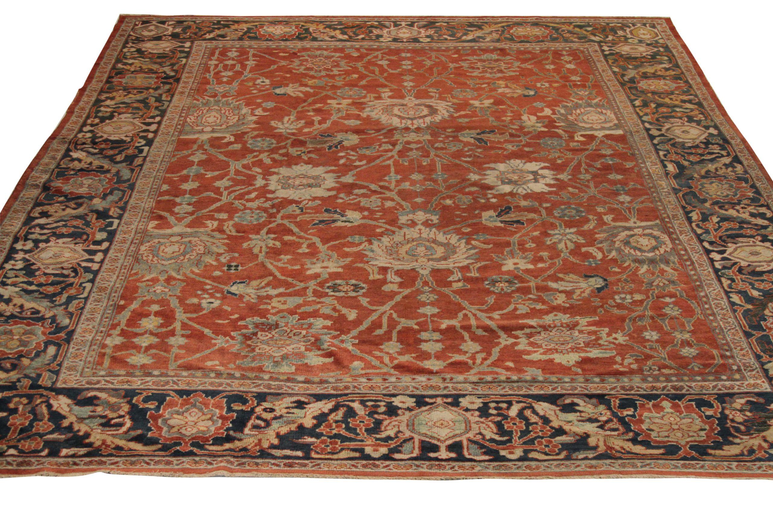 Entdecken Sie die Eleganz des persischen Sultanabad mit seiner wunderschönen Handwerkskunst von CIRCA 1880. Dieses exklusive Design, das mit viel Liebe zum Detail entworfen wurde, ist perfekt, um Ihren Raum zu verschönern.