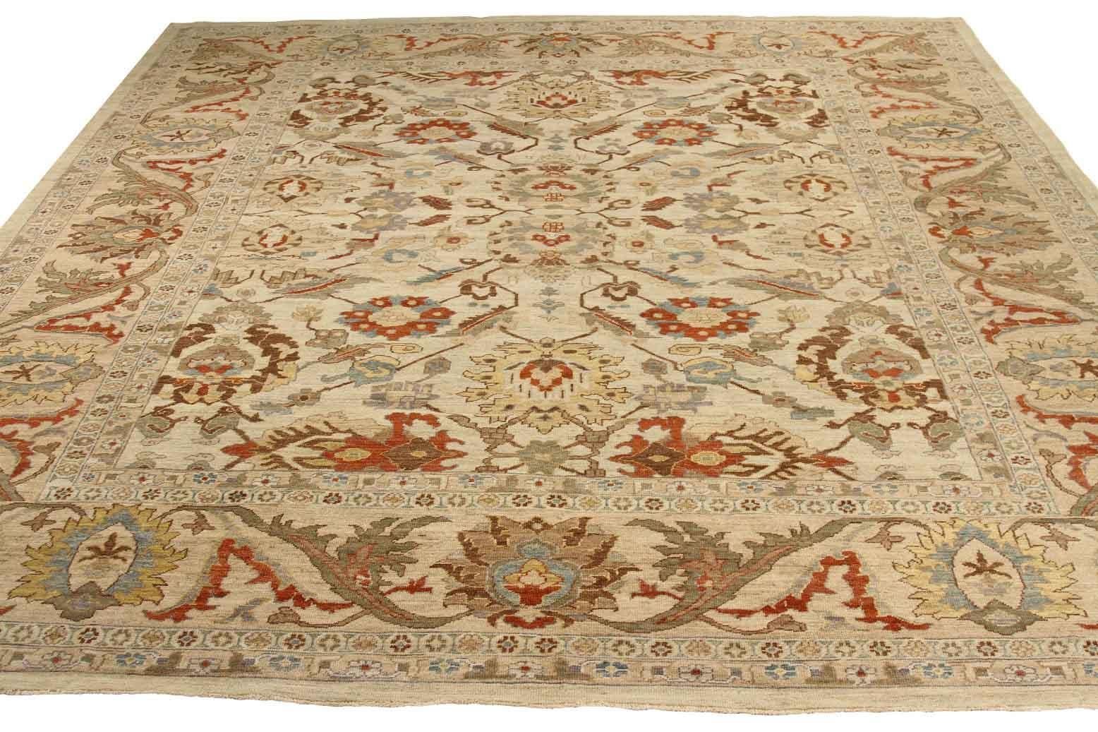 Scopri l'eleganza del Sultanabad persiano, caratterizzato da una splendida lavorazione artigianale del 1990 circa. Progettato con una meticolosa attenzione ai dettagli, questo design esclusivo è perfetto per valorizzare il tuo spazio.