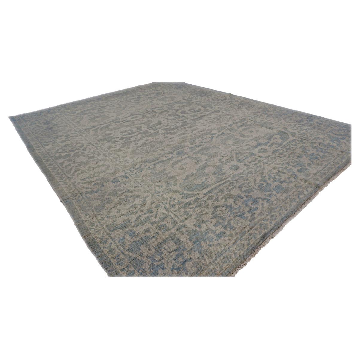 Persische Sultanabad Masters Wolle 8X10 Elfenbein, Beige & Grau Handgefertigter Vorleger im Zustand „Hervorragend“ im Angebot in Houston, TX