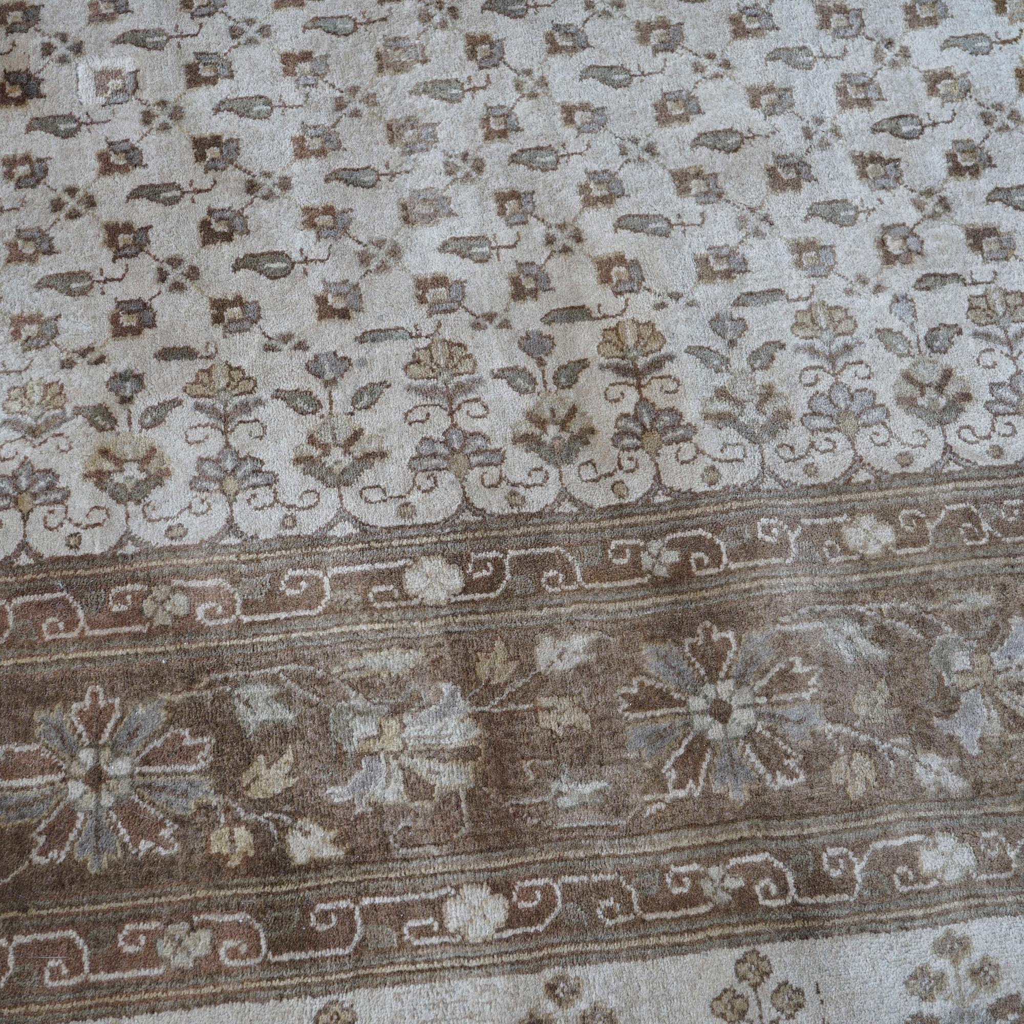Tapis persan oriental en laine de Sultanabad avec motif floral sur toute sa surface 20e siècle en vente 8