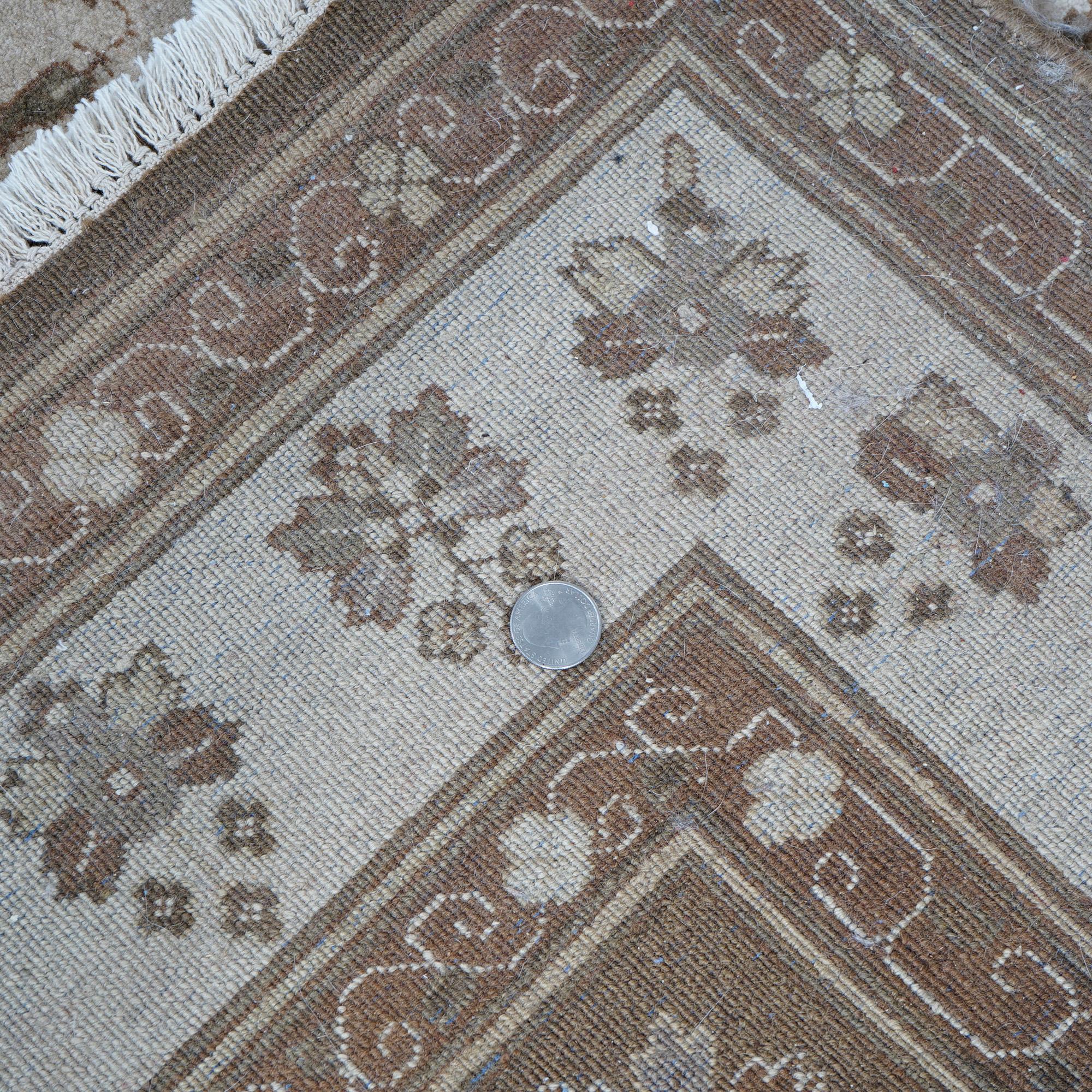Tapis persan oriental en laine de Sultanabad avec motif floral sur toute sa surface 20e siècle en vente 9
