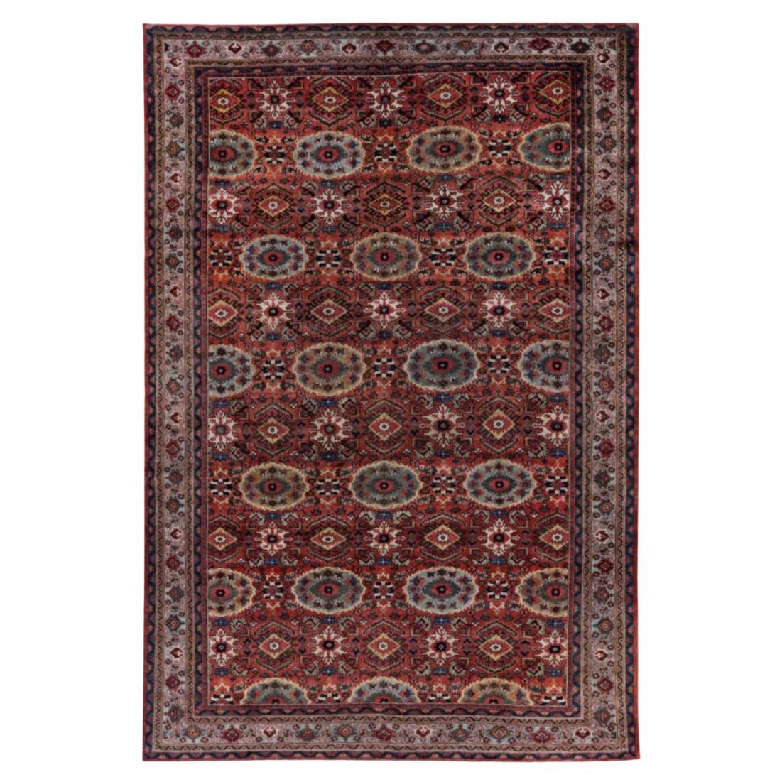 Tapis persan Sultanabad - Motif bleu rouge en laine - 91574