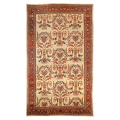 Tappeto persiano Sultanabad Rugs di dimensioni superiori al 1880 - Lana Verde Avorio Rosso 74085