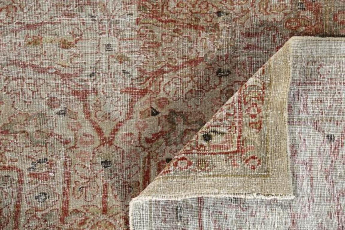 Persischer Sultanabad Over Size-Teppich in Übergröße um 1880 - Wolle Elfenbeinrot Design - 91279 (20. Jahrhundert) im Angebot