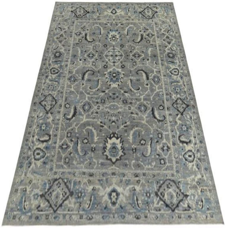 Discover the elegance of Persian Sultanabad featuring Over Size Rug in Circa 1990. Designed with Wool and BlueIvoryTaupe, this exclusive design is perfect for enhancing your space.