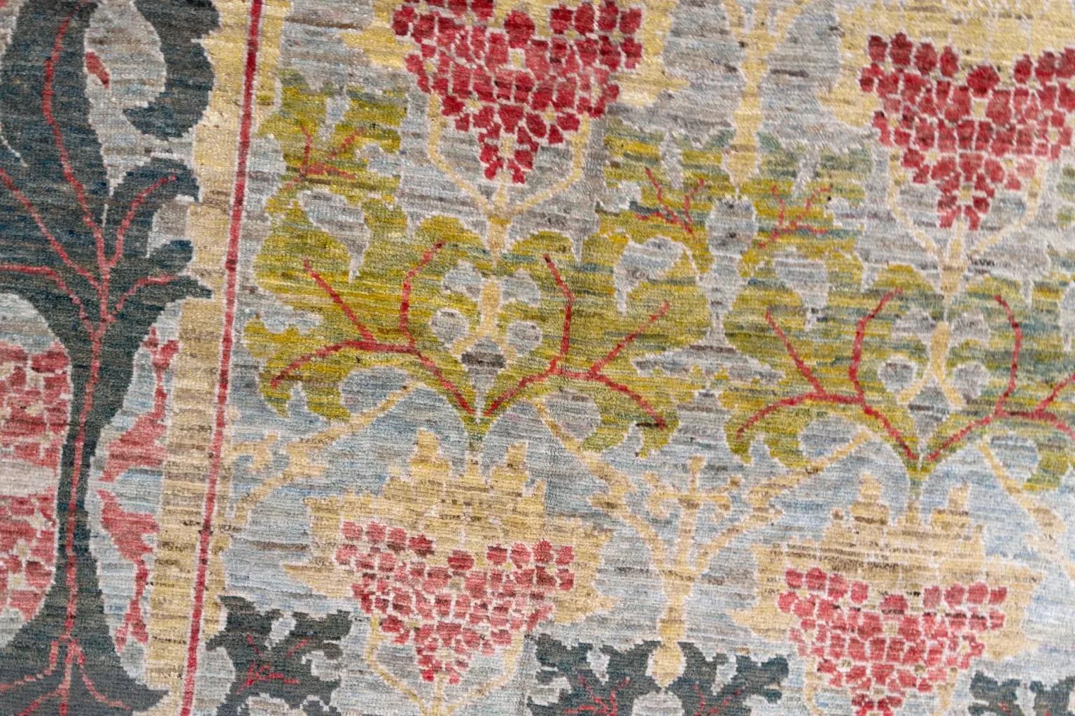 Tappeto persiano Sultanabad Rugs - Lana Marrone Verde Avorio Rosso - 88236 in vendita 1