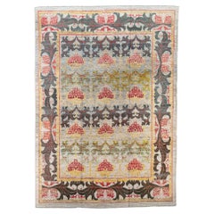 Tappeto persiano Sultanabad Rugs - Lana Marrone Verde Avorio Rosso - 88236
