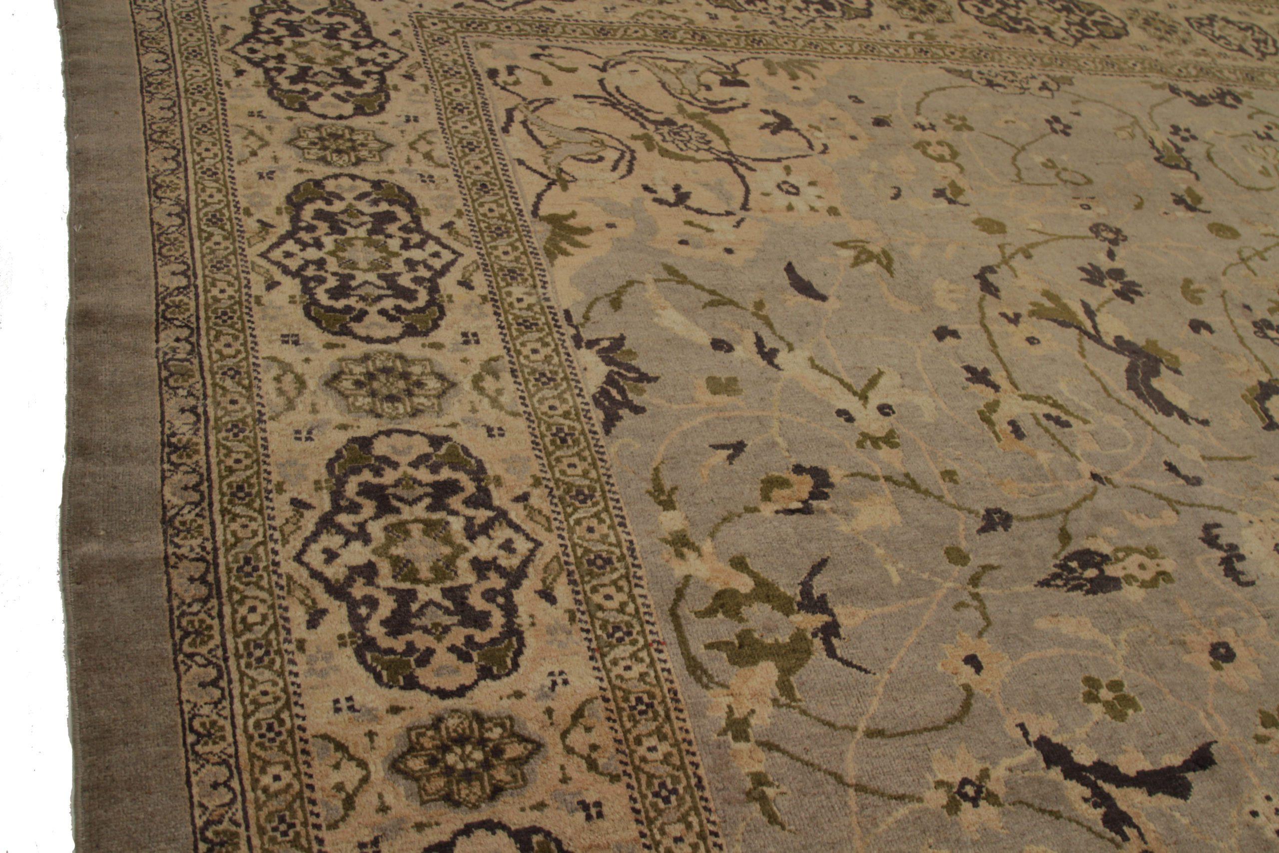 Persischer Sultanabad Over Size Teppich - Wolle Braun Elfenbein Taupe - 92565 (Irakisch) im Angebot