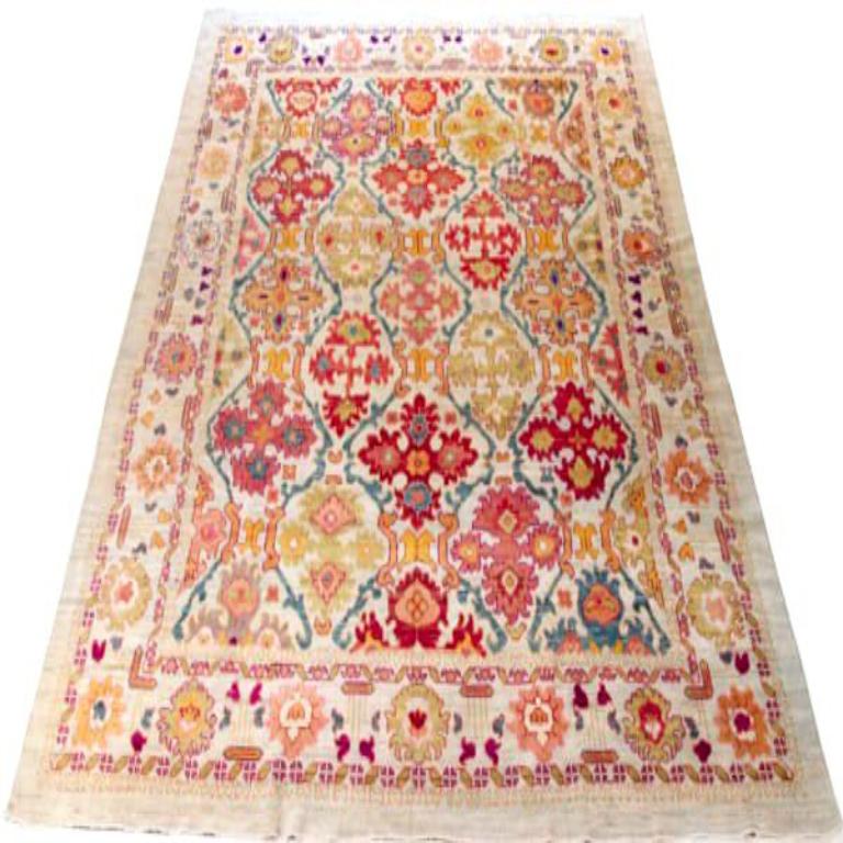 Discover the elegance of Persian Sultanabad featuring Over Size Rug in Circa 1990. Designed with Wool and GreenIvoryOrangePinkRed, this exclusive design is perfect for enhancing your space.