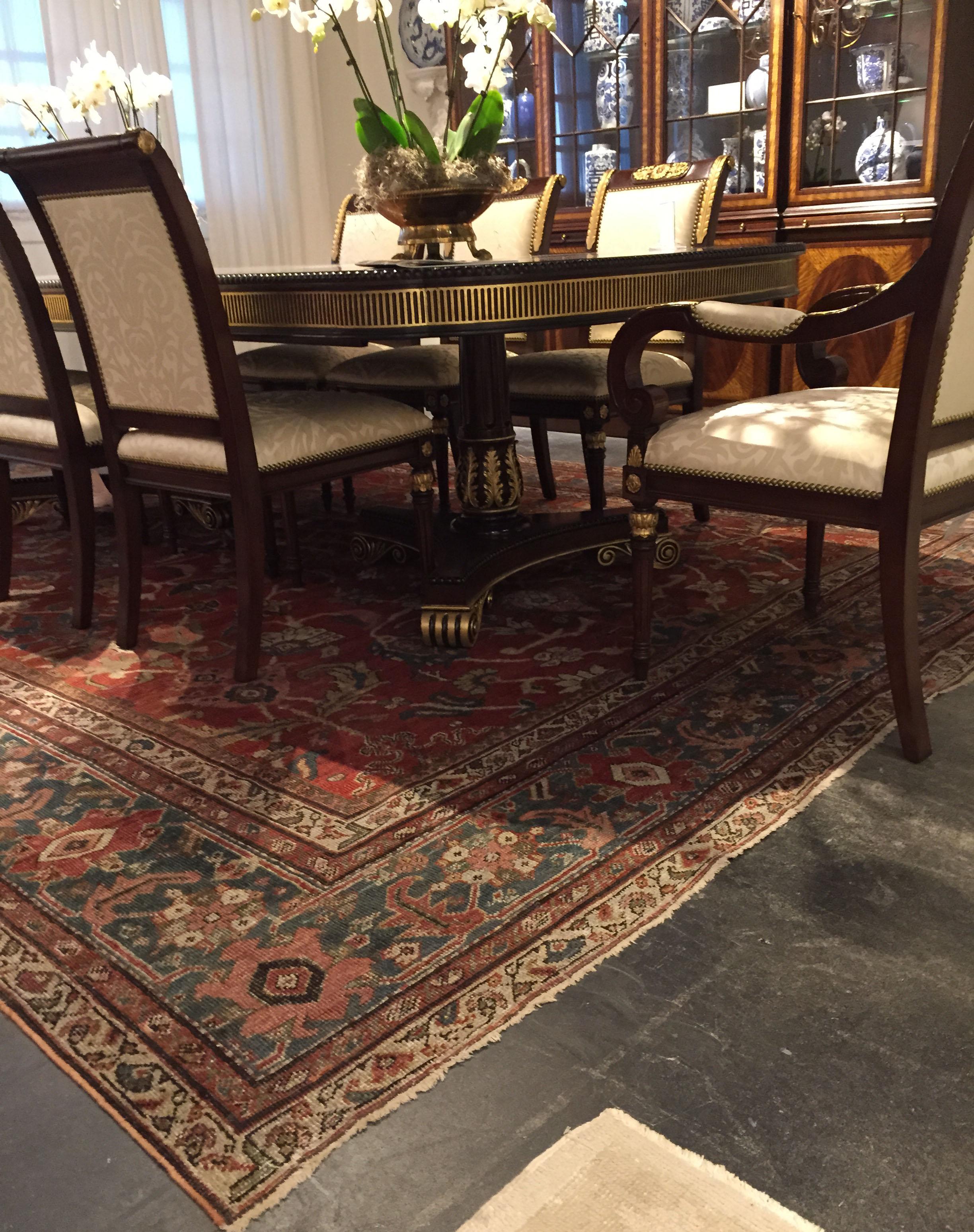 Tappeto persiano Sultanabad Rugs, 1880 circa  10'3 X 13'10 In condizioni buone in vendita a New York, NY