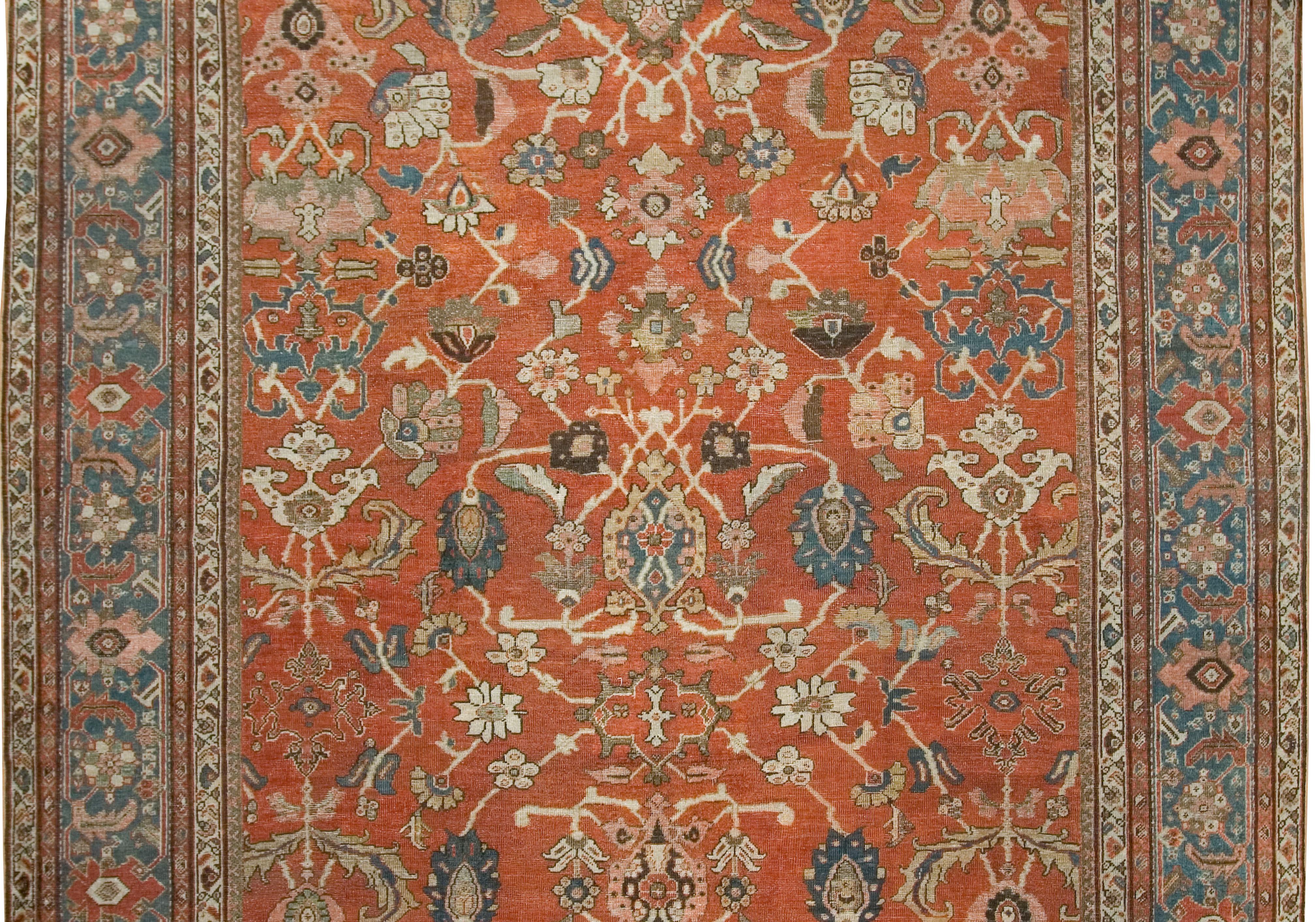 Tapis persan de Sultanabad, circa 1880  10'3 X 13'10 cm en vente 1